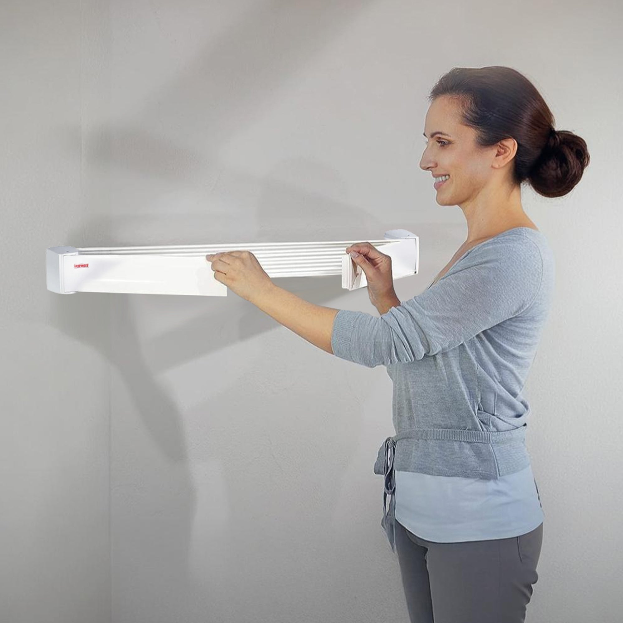 Leifheit Telegant 30 Protect Wall Dryer, Folding Laundry Drying Rack w/ 3m Space - VMInnovations
