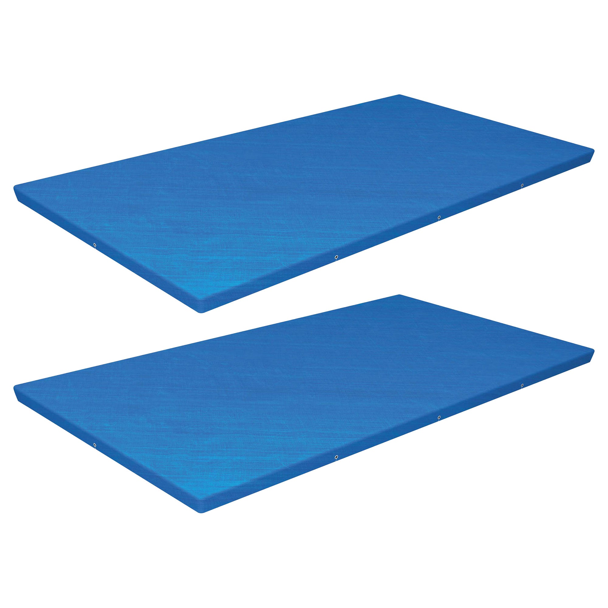 Bestway Flowclear Rectangular Above Ground Pool Cover, (Cover Only), 2 Pack - VMInnovations