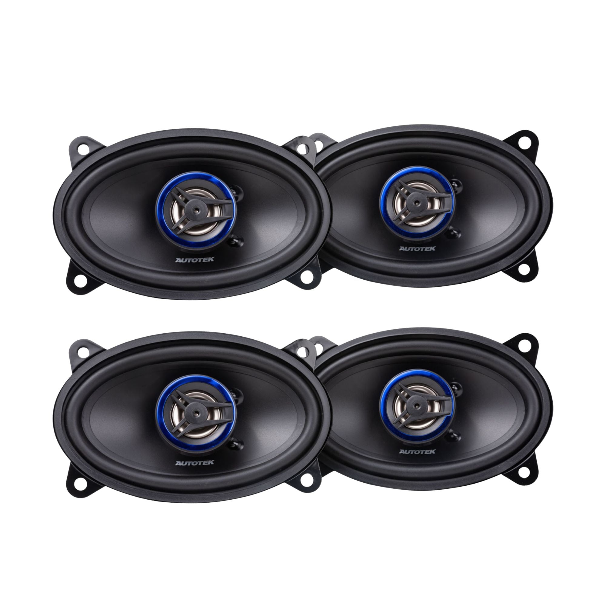 Autotek Street Machine 200W 4x6 Inch 2-Way Car Audio Coaxial Speakers, 2 Pack