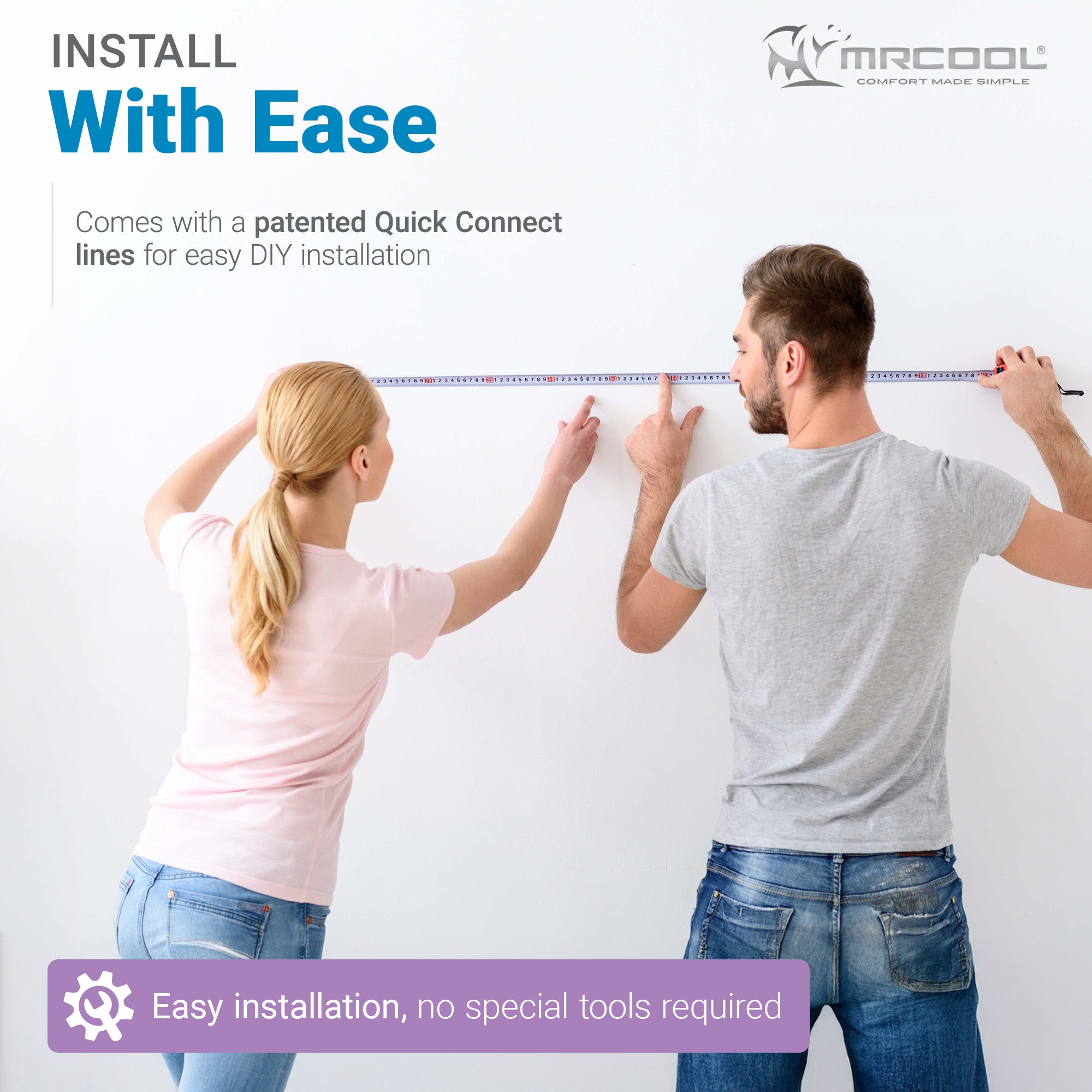 MRCOOL 9,000 BTU DIY Ductless Mini-Split Smart WiFi Air Handler & Condenser 115V - VMInnovations