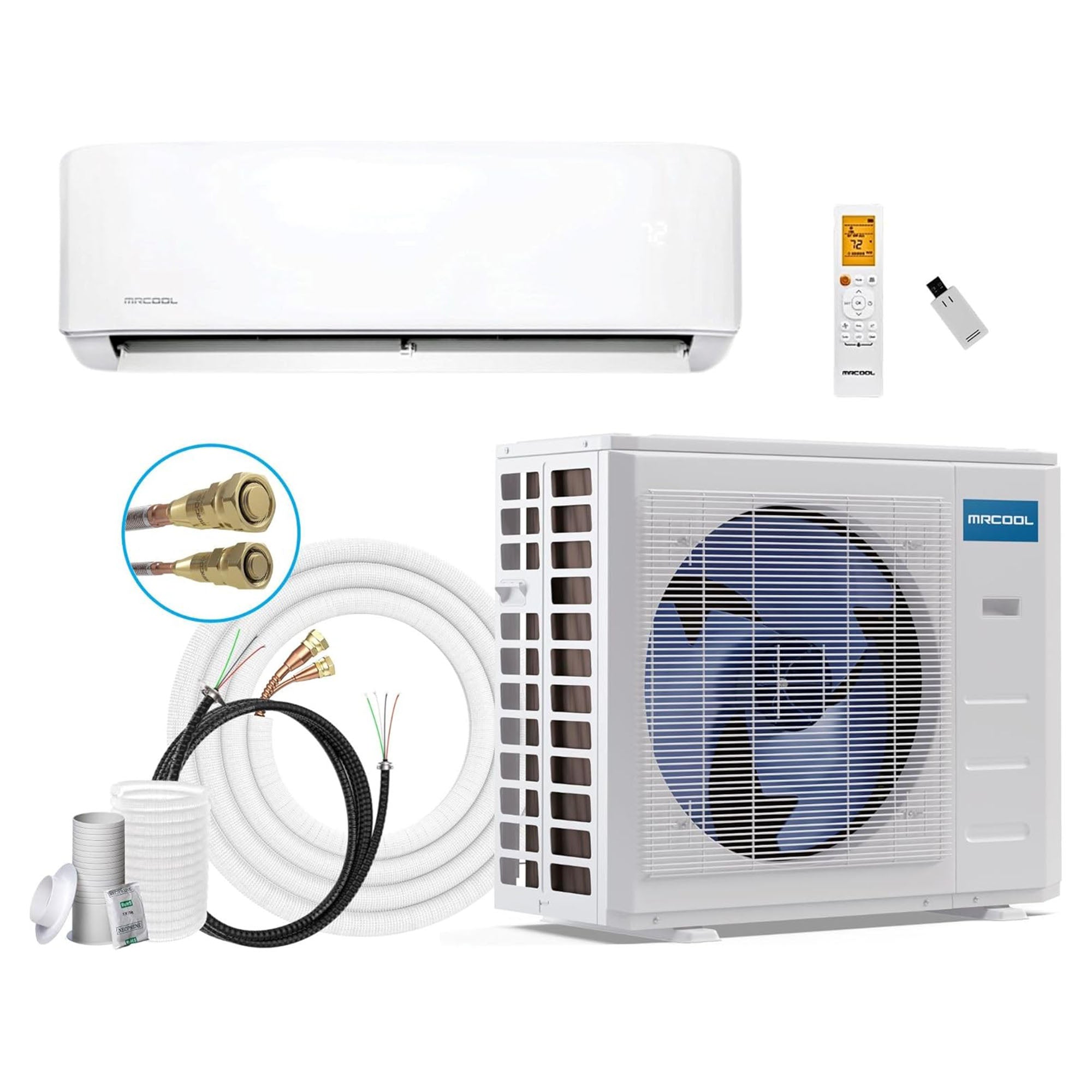 MRCOOL 9,000 BTU DIY Ductless Mini-Split Smart WiFi Air Handler & Condenser 115V - VMInnovations