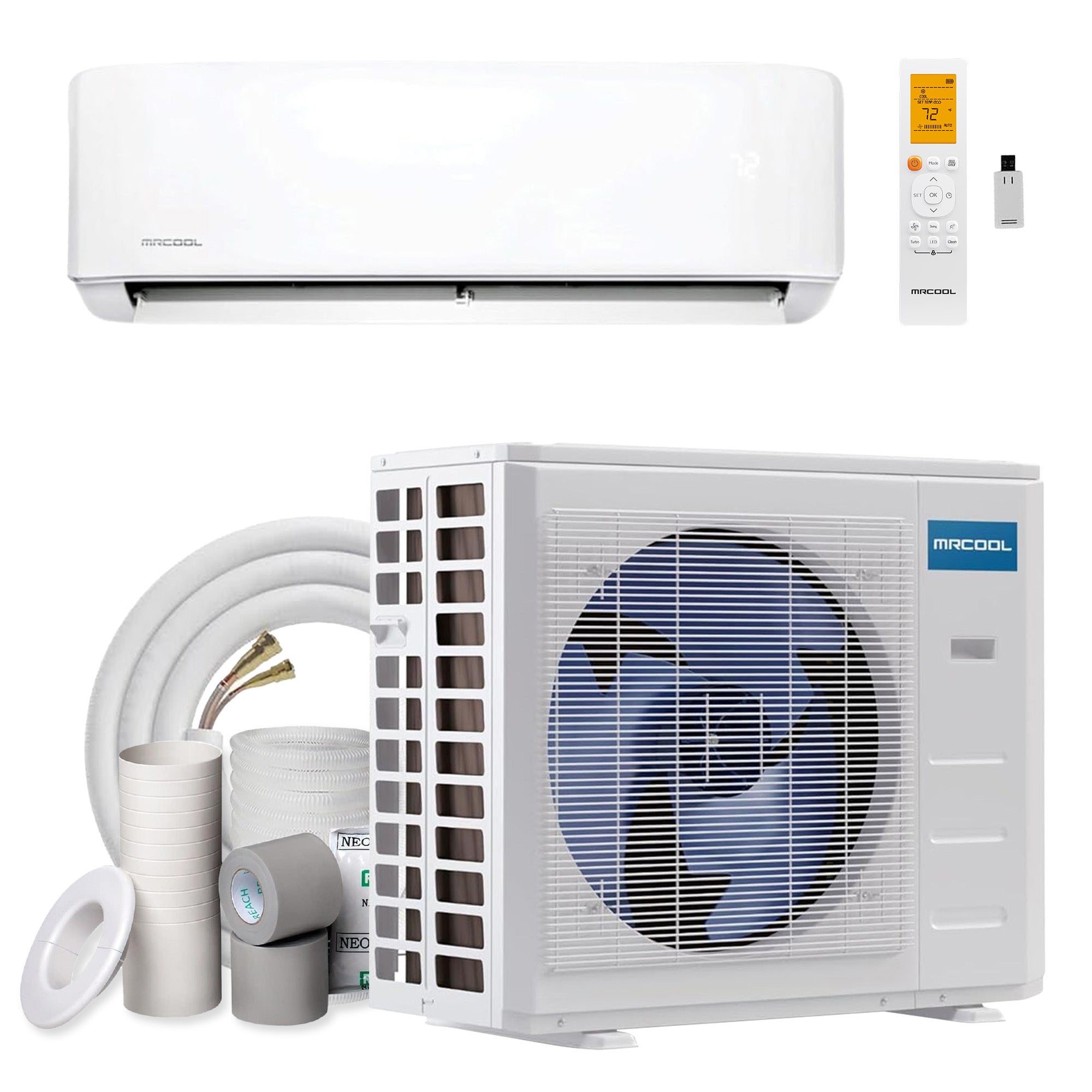 MRCOOL 12,000 BTU DIY Ductless Mini-Split Smart WiFi Air Handler/Condenser 115V - VMInnovations