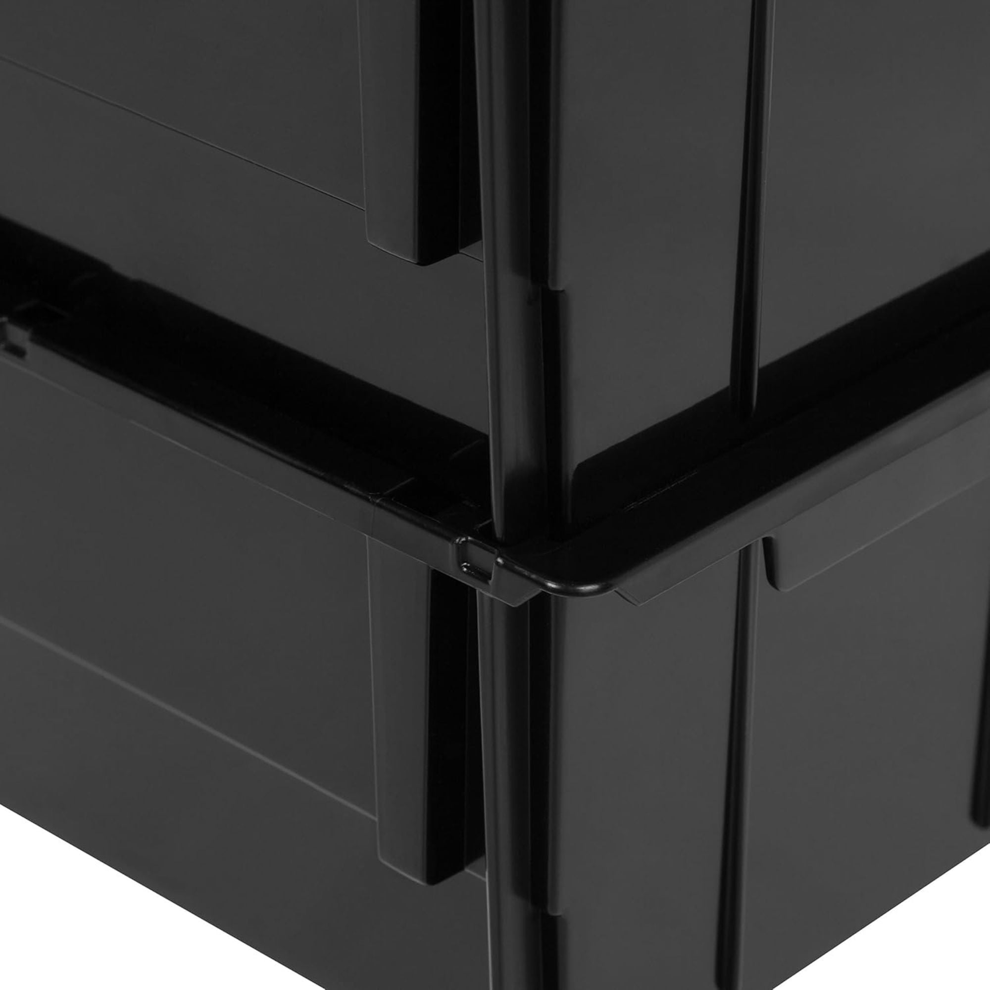 IRIS USA 6 Pack Stackable Plastic Storage Bins Organizer, Garage, Jumbo (Used)