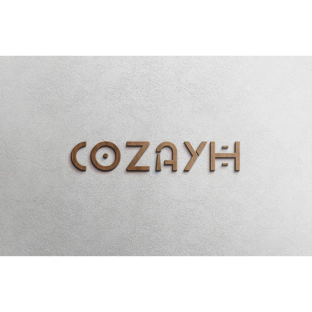 COZAYH Round Rustic Wooden Accent Tray Top Nightstand Side Table, White Legs - VMInnovations