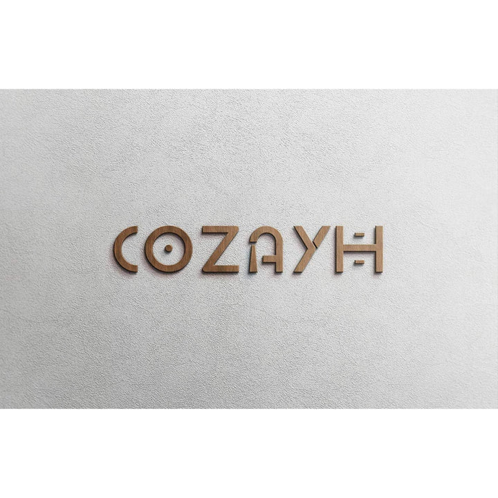 COZAYH Round Rustic Wooden Accent Tray Top Nightstand Side Table, White Legs - VMInnovations