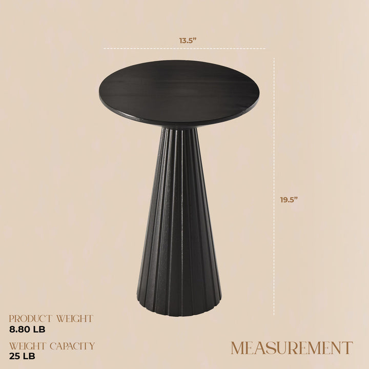 COZAYH Pedestal Small Drink Round Martini Table for Living Rooms or Bedrooms