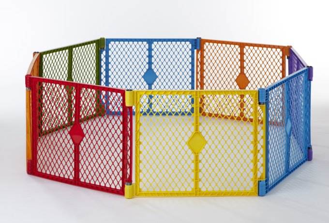 North States Colorplay Superyard Baby/Pet Gate Extension Kit - 2 Panel(Open Box)