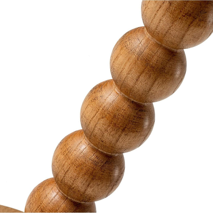 COZAYH Farmhouse Round Pedestal Martini Table for Living Rooms & Bedrooms, Brown - VMInnovations