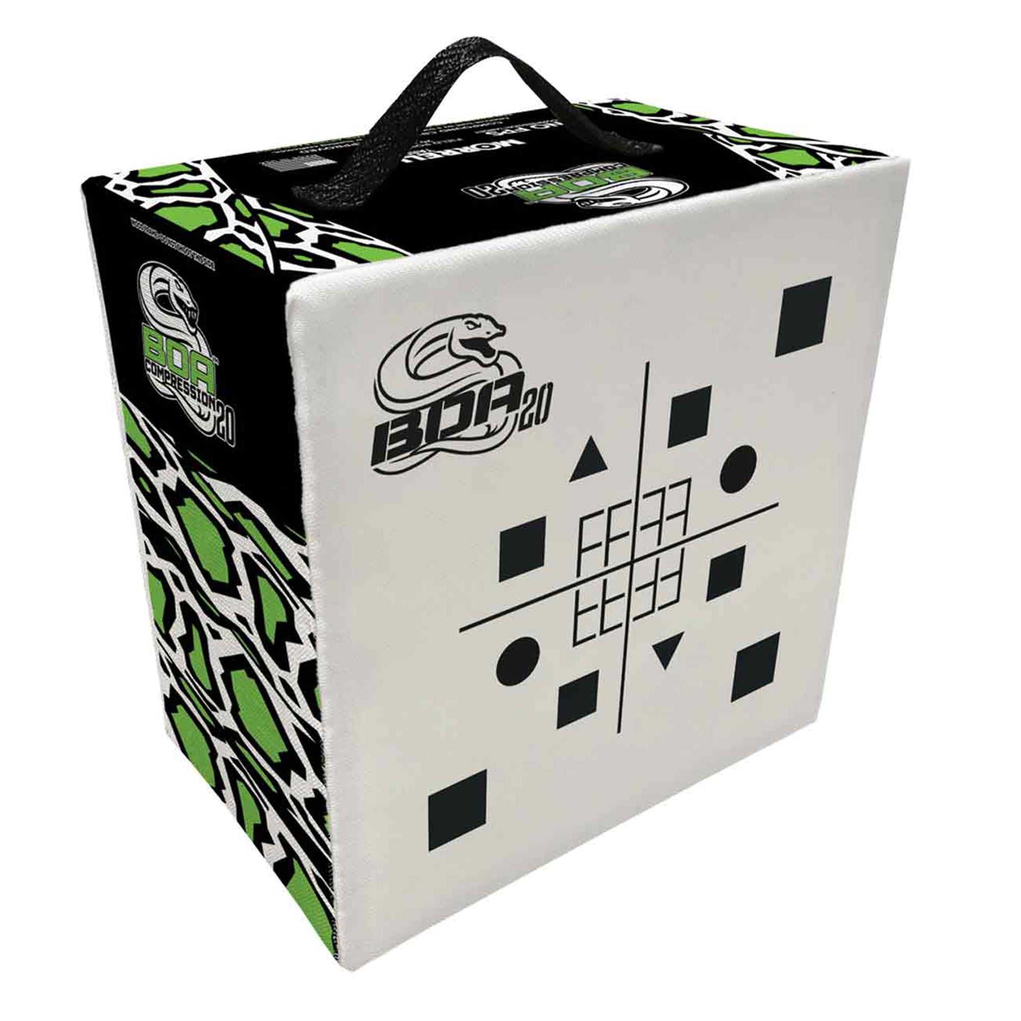 Morrell Targets BOA Compression Foam Archery Target Block, 20 Inch, White/Black - VMInnovations