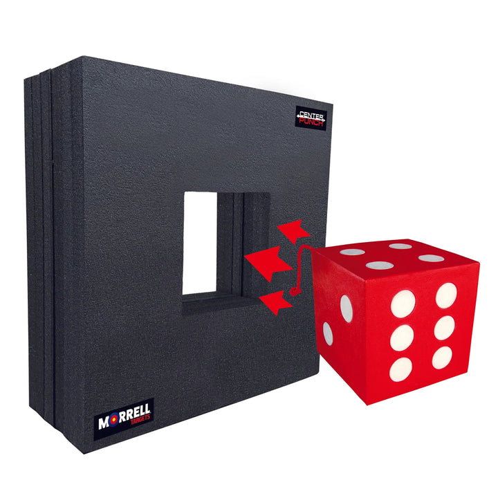 Morrell Targets Center Punch 35″ Foam Frame with High Roller Insert, Black/Red - VMInnovations