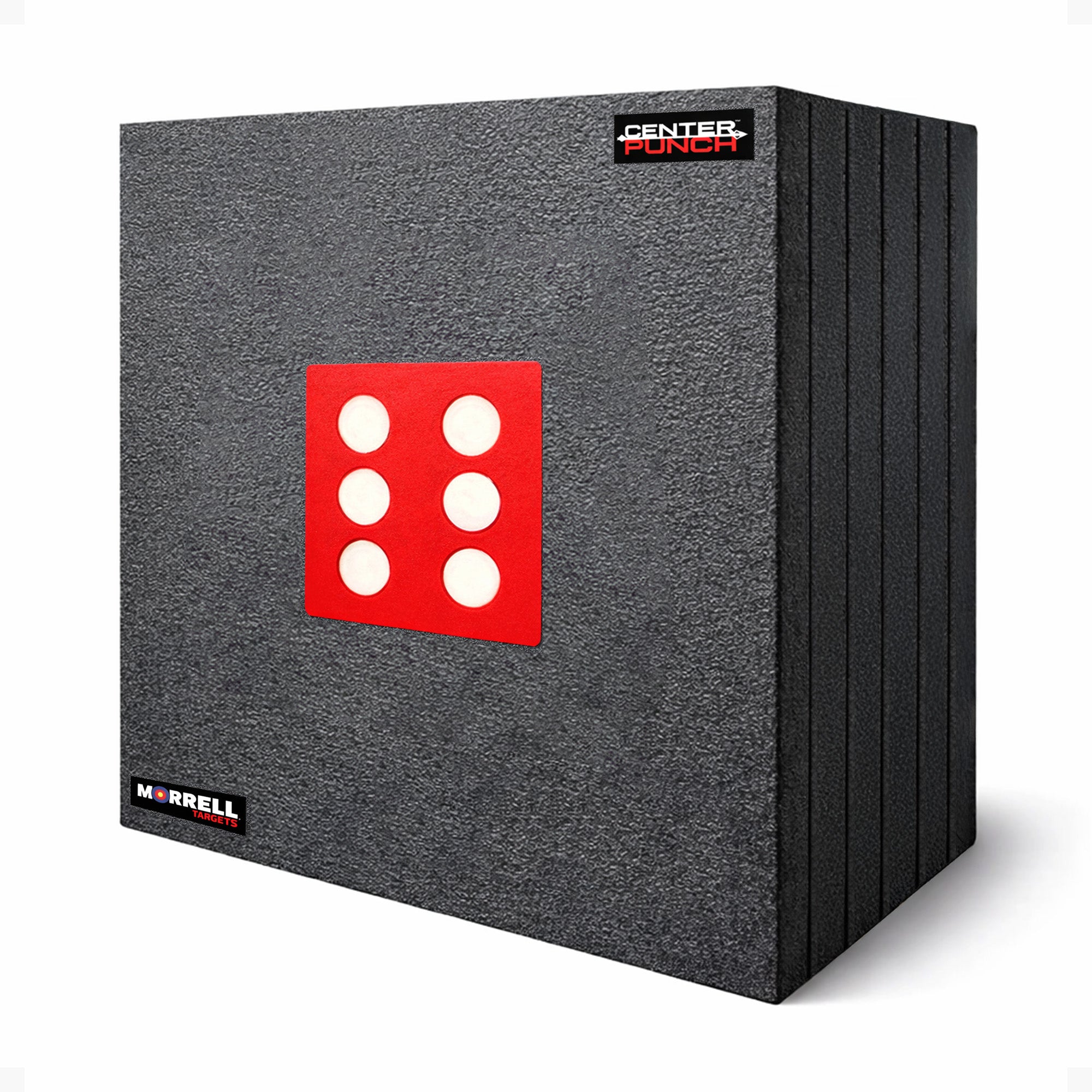 Morrell Targets Center Punch 35 Inch Foam Frame w/ High Roller Insert, Black/Red - VMInnovations