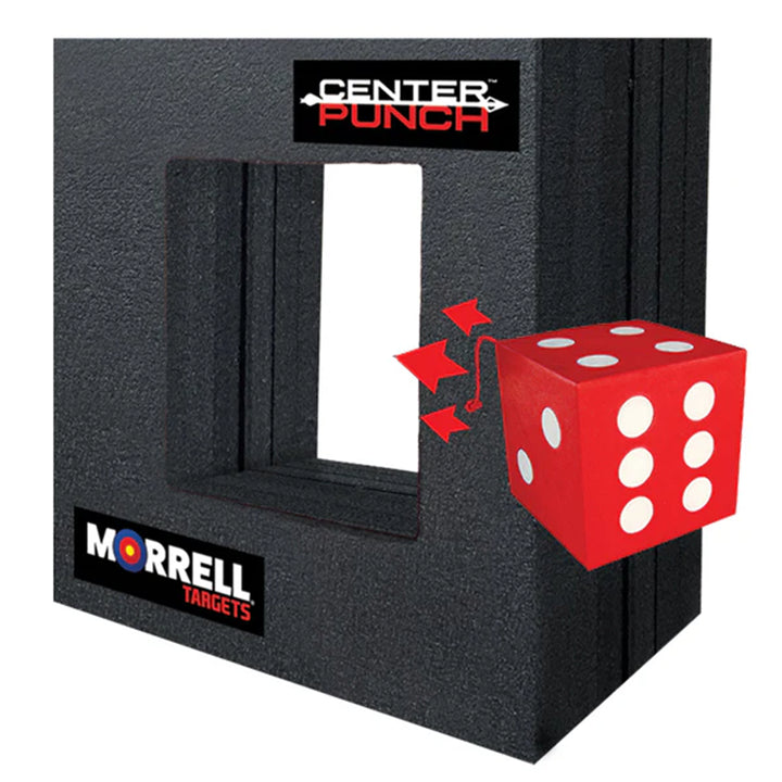 Morrell Targets Center Punch 24″ Foam Frame with High Roller Insert, Black/Red - VMInnovations
