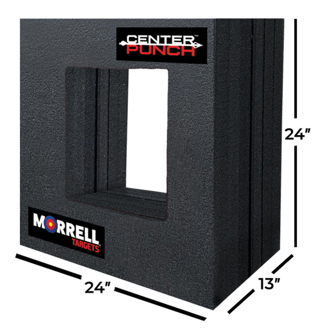 Morrell Targets Center Punch 24″ Foam Frame with High Roller Insert, Black/Red - VMInnovations