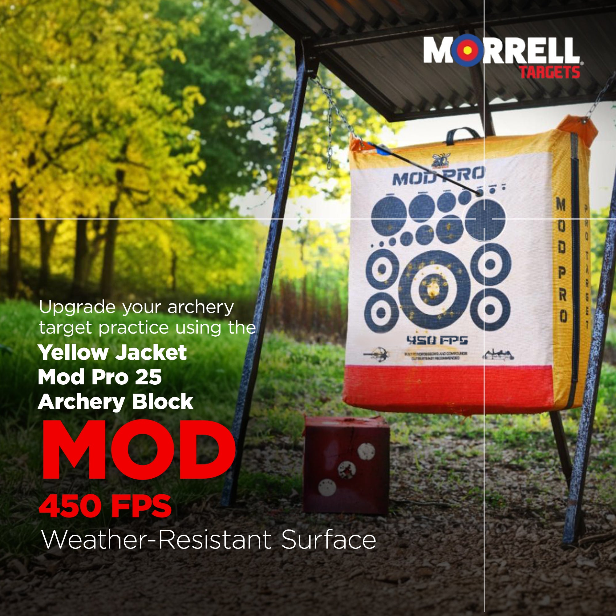 Morrell Yellow Jacket 380 FPS Dual Threat Cube Any Tip Archery Target (Used) - VMInnovations