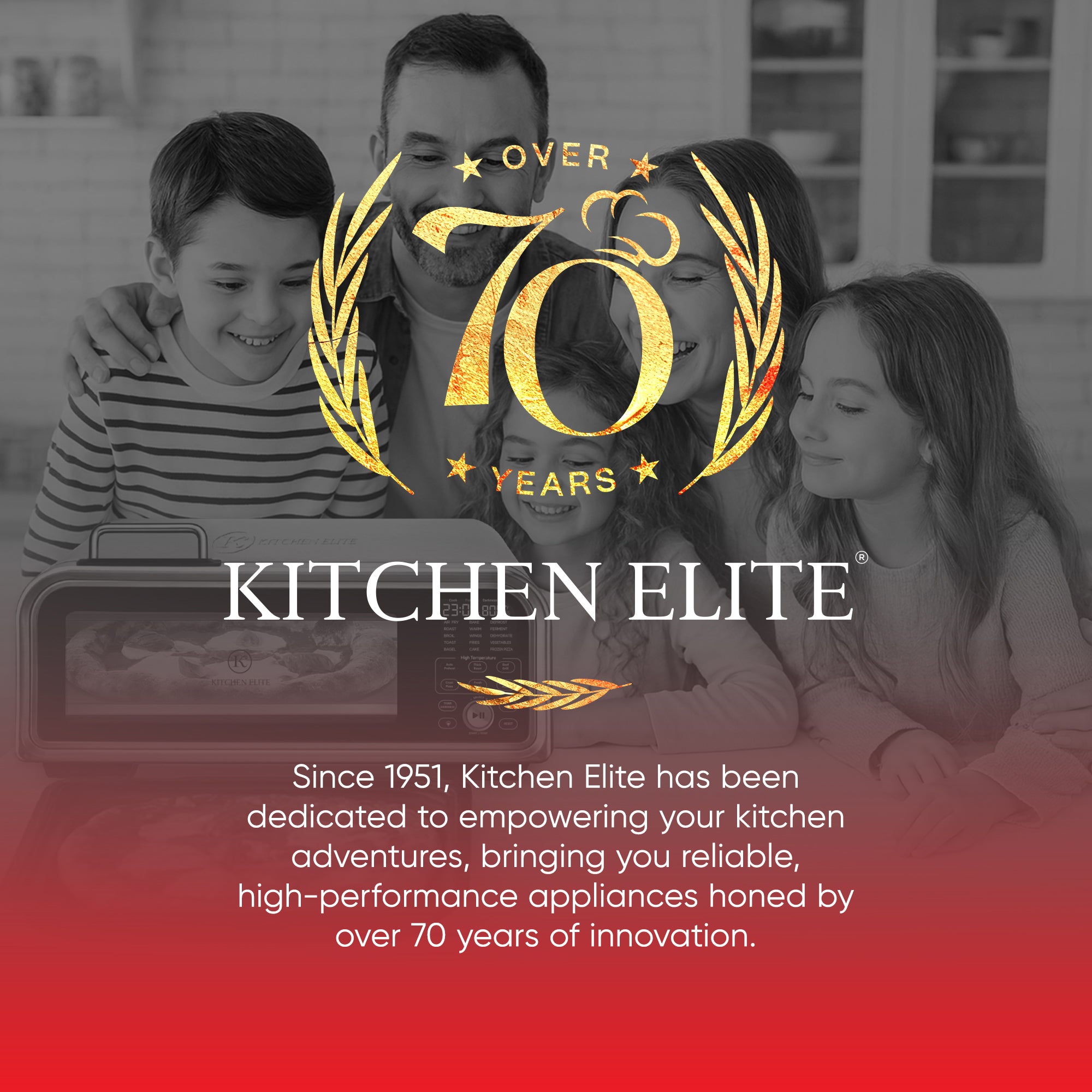 Kitchen Elite 18L Digital Air Fryer Toaster Oven/Convection Pizza Oven(Open Box) - VMInnovations