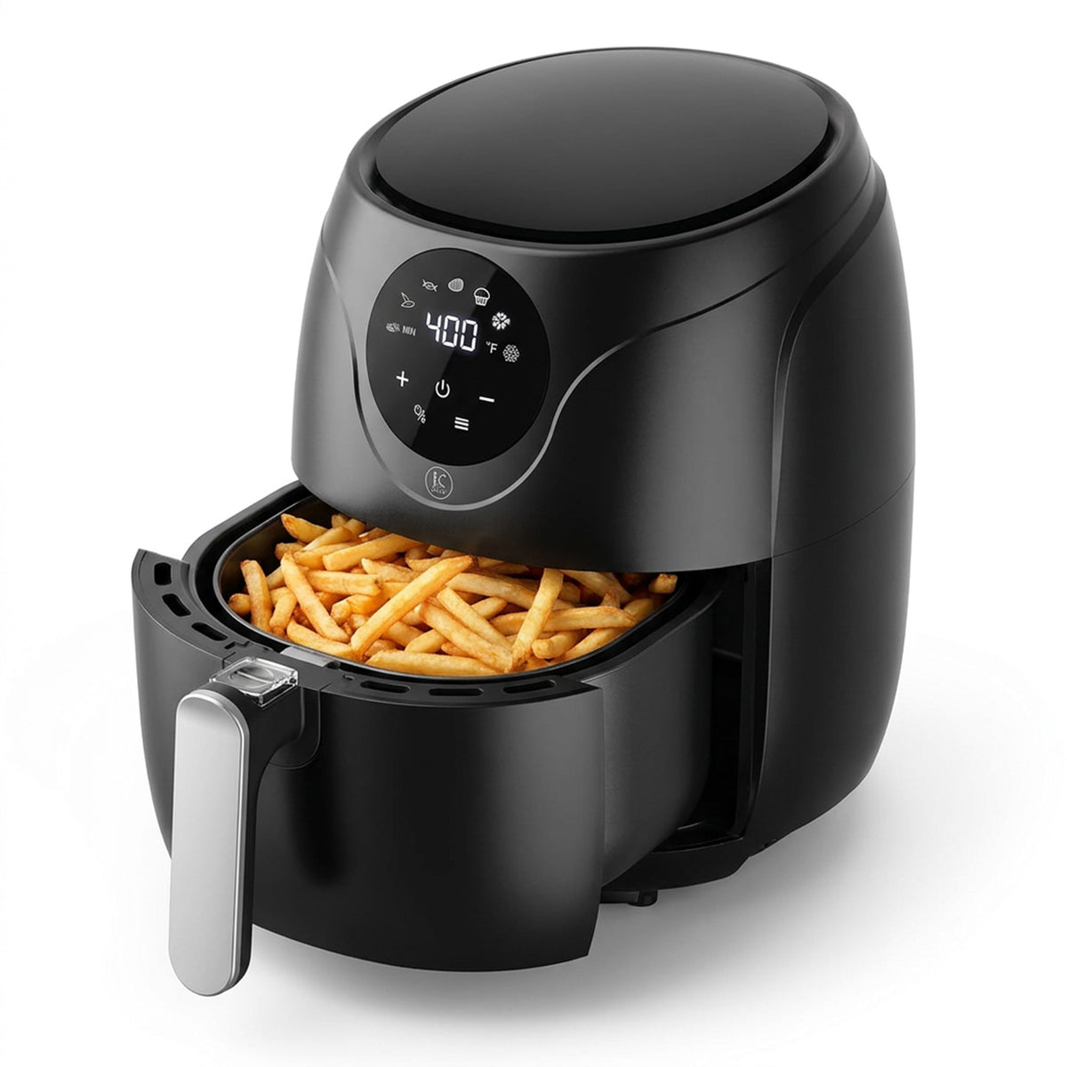 Kitchen Elite 2.5 Qt Digital Air Fryer, Countertop Nonstick Basket Oven, Black
