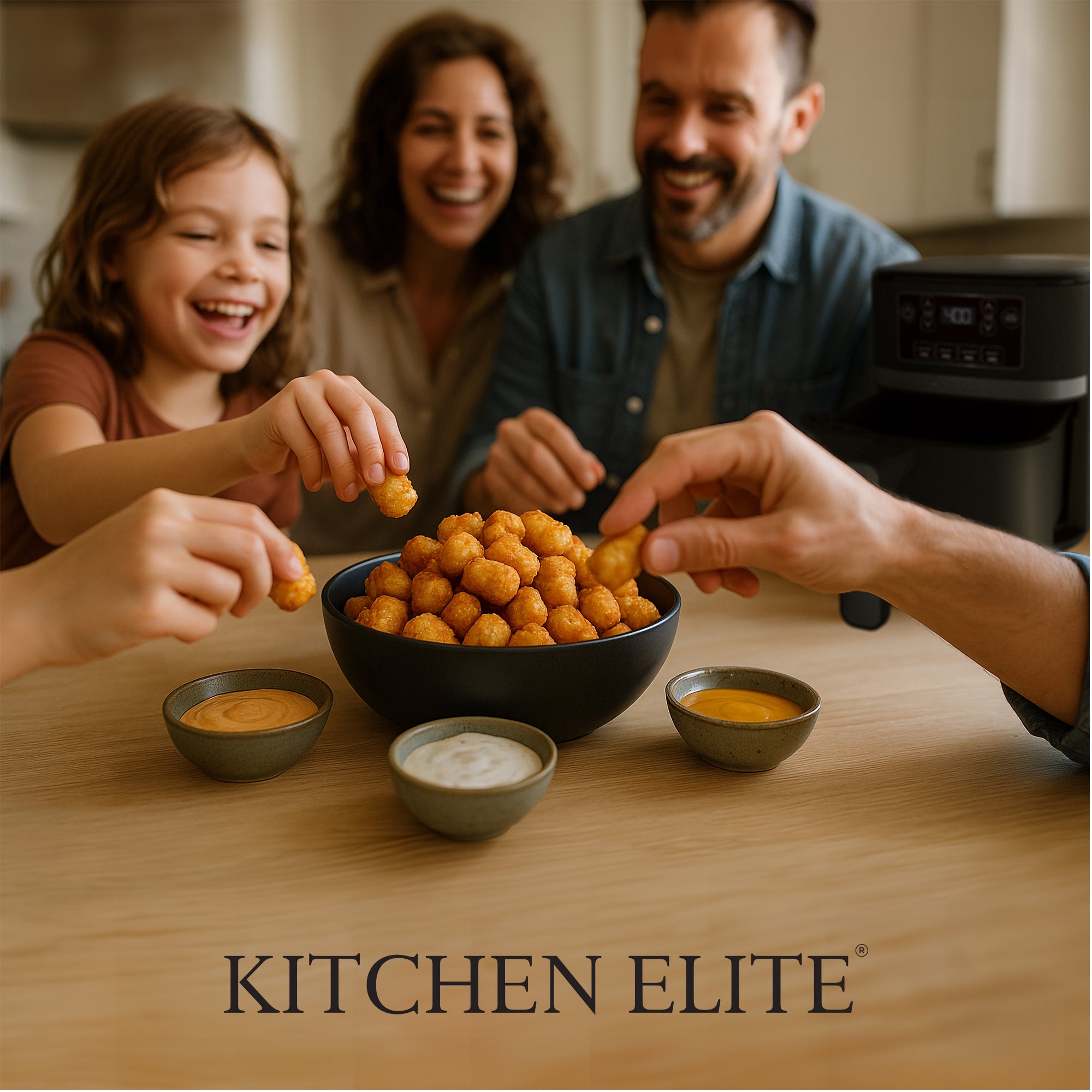 Kitchen Elite 3 Qt Digital Air Fryer, Countertop Nonstick Basket Oven (Open Box) - VMInnovations