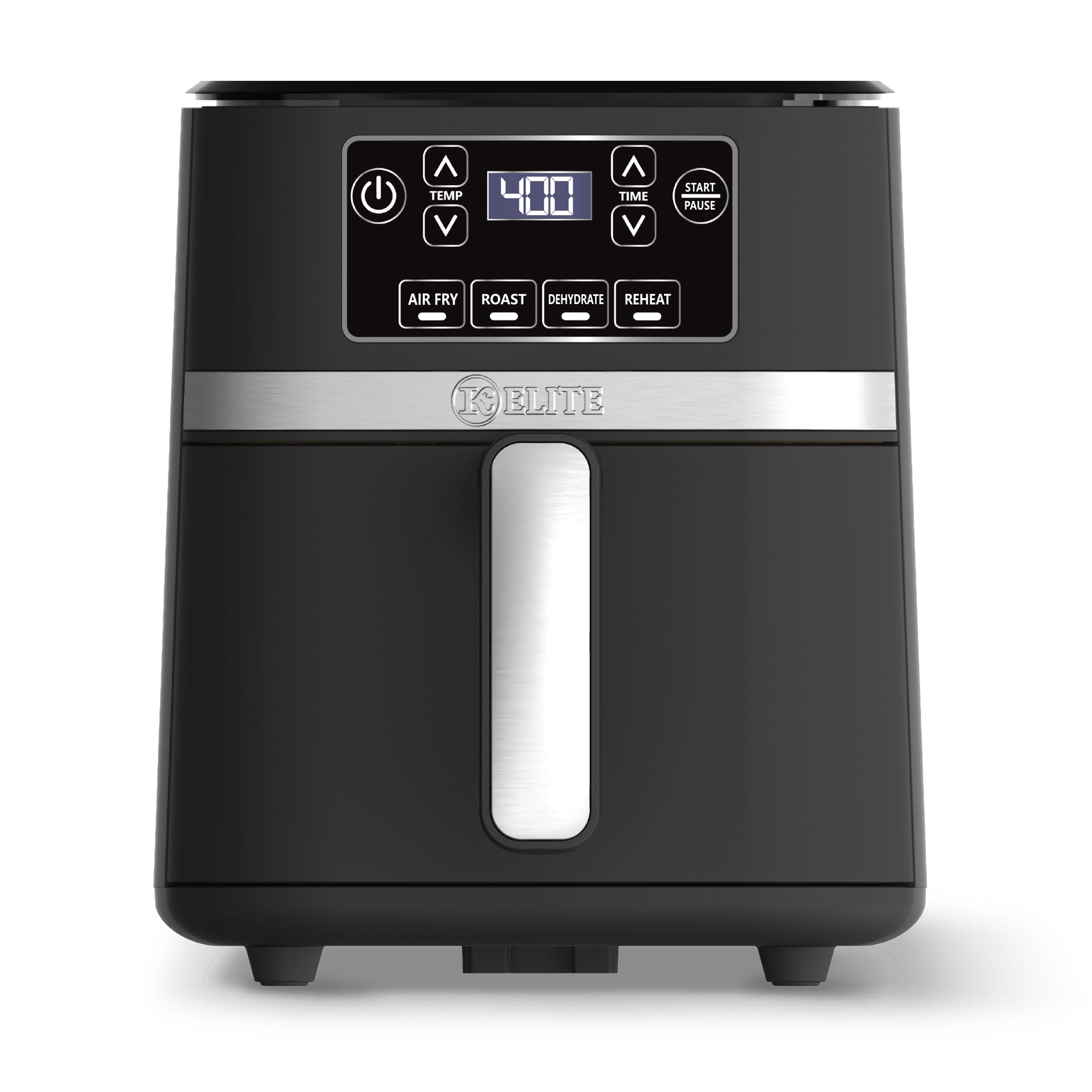 Kitchen Elite 3 Qt Digital Air Fryer, Countertop Nonstick Basket Oven, Black - VMInnovations