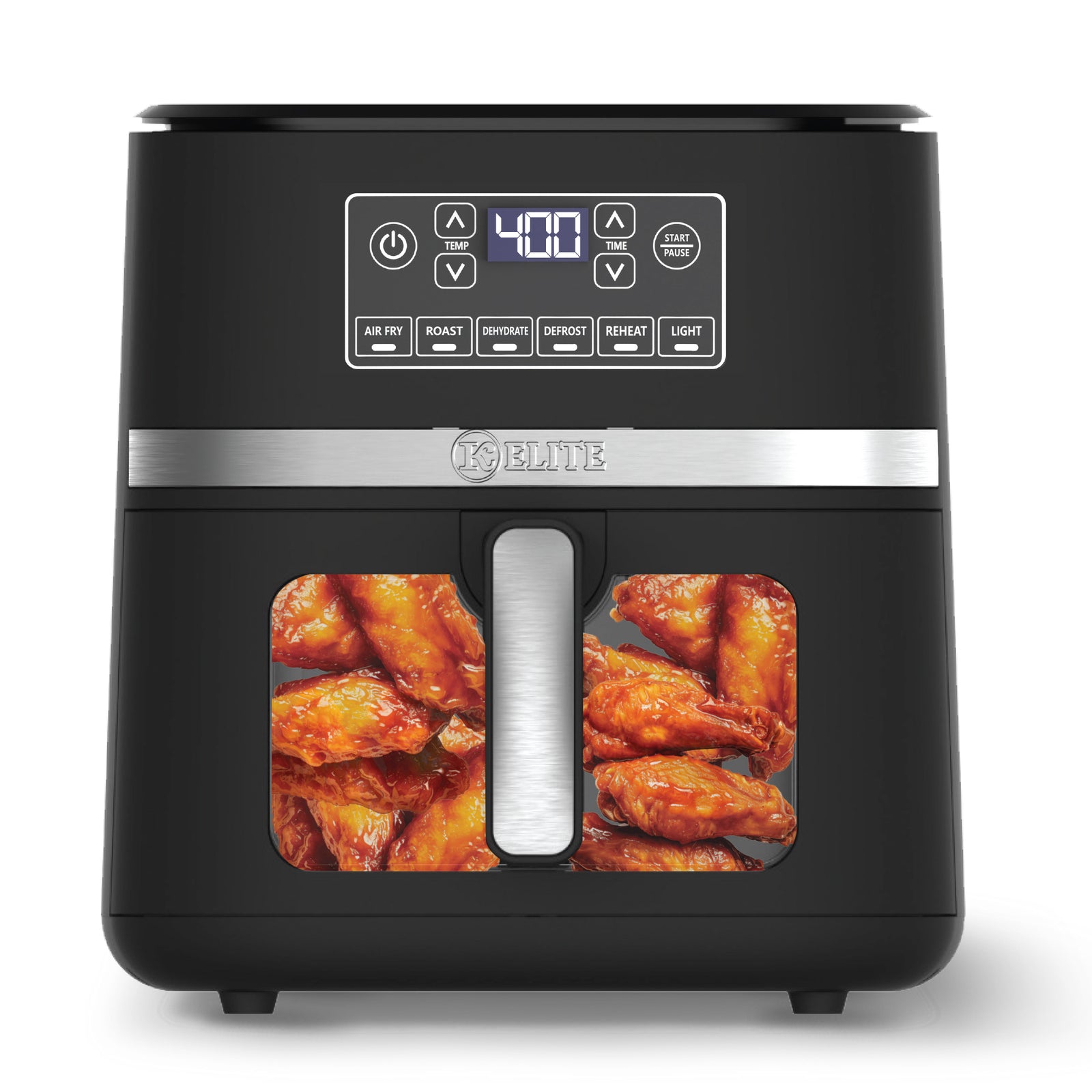 Kitchen Elite 5 Qt Digital Air Fryer, Countertop Nonstick Basket Oven, Black - VMInnovations
