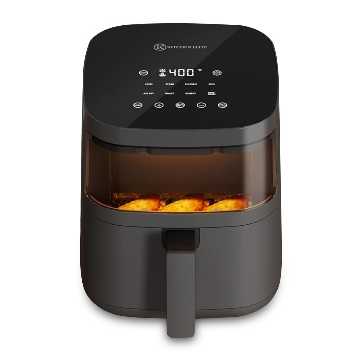 Kitchen Elite 4 Qt Digital Air Fryer Oven Cooker w/Window, Touchscreen(Open Box)