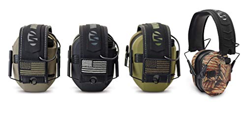 Walkers Razor Slim Shooter Folding Protection Earmuffs, Green Patriot (3 Pack) - VMInnovations