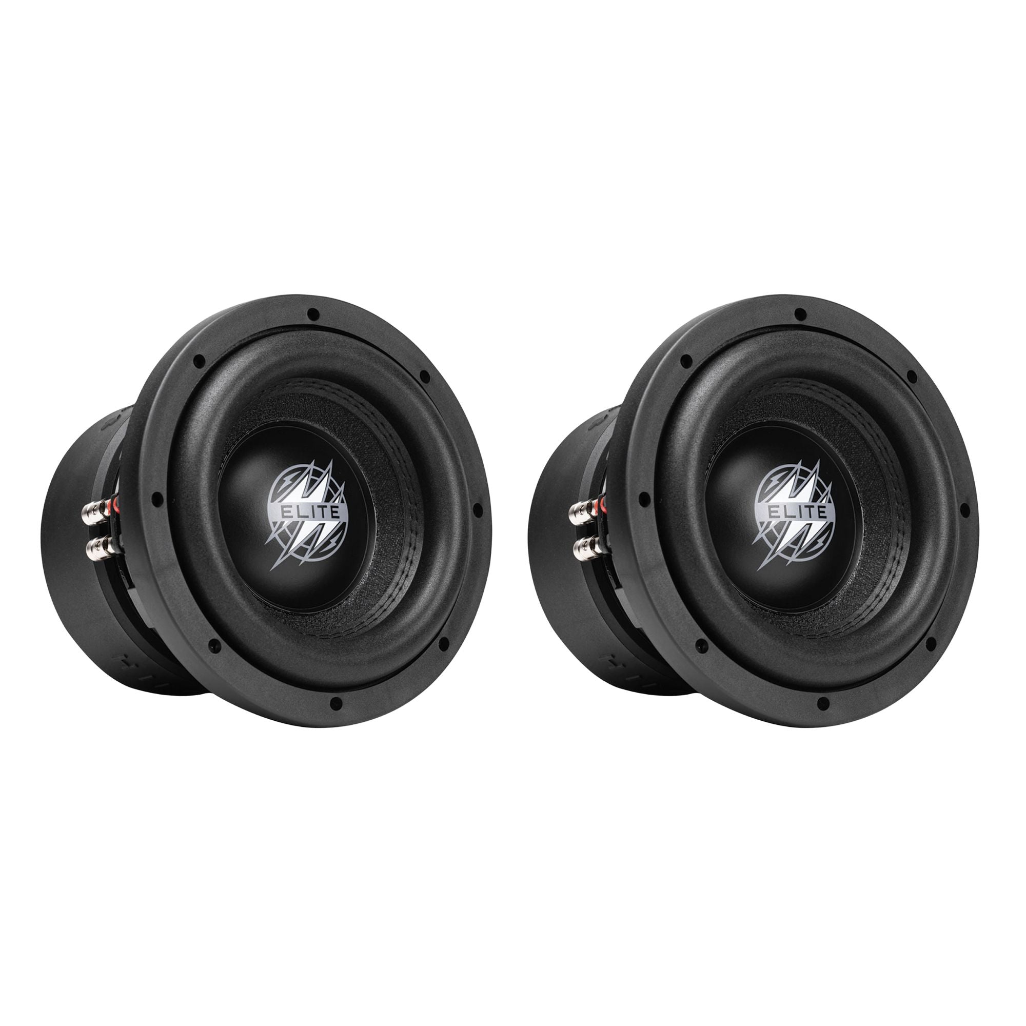 Hifonics 2 Pack ELITE 8" 2 Ohm Subwoofer, Dual Voice Coil Audio Speaker, 1200W - VMInnovations