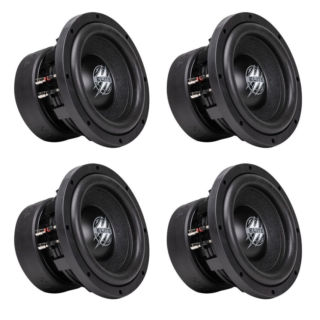 Hifonics 4 Pack ELITE 10" Subwoofer, Dual Voice Coil Car Audio Speaker, 1200W - VMInnovations