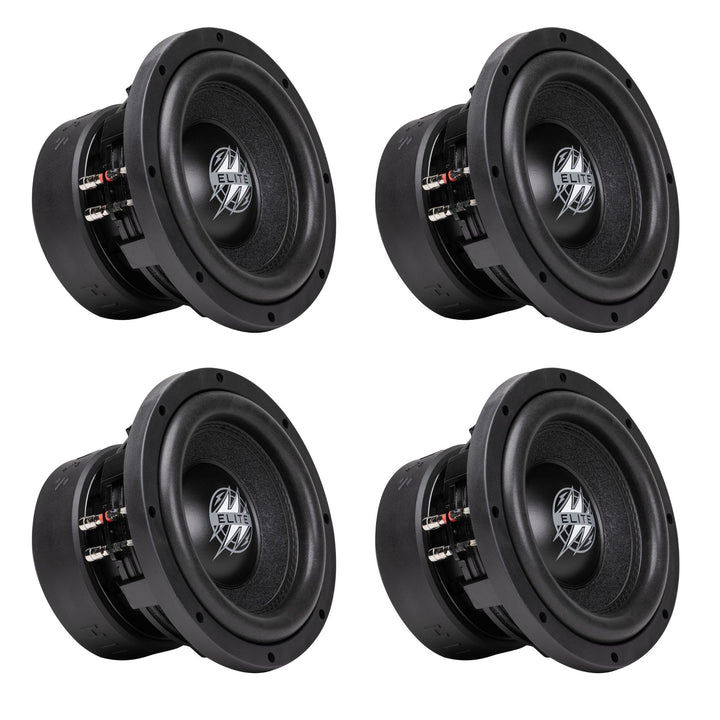 Hifonics 4 Pack ELITE 10" Subwoofer, Dual Voice Coil Car Audio Speaker, 1200W - VMInnovations