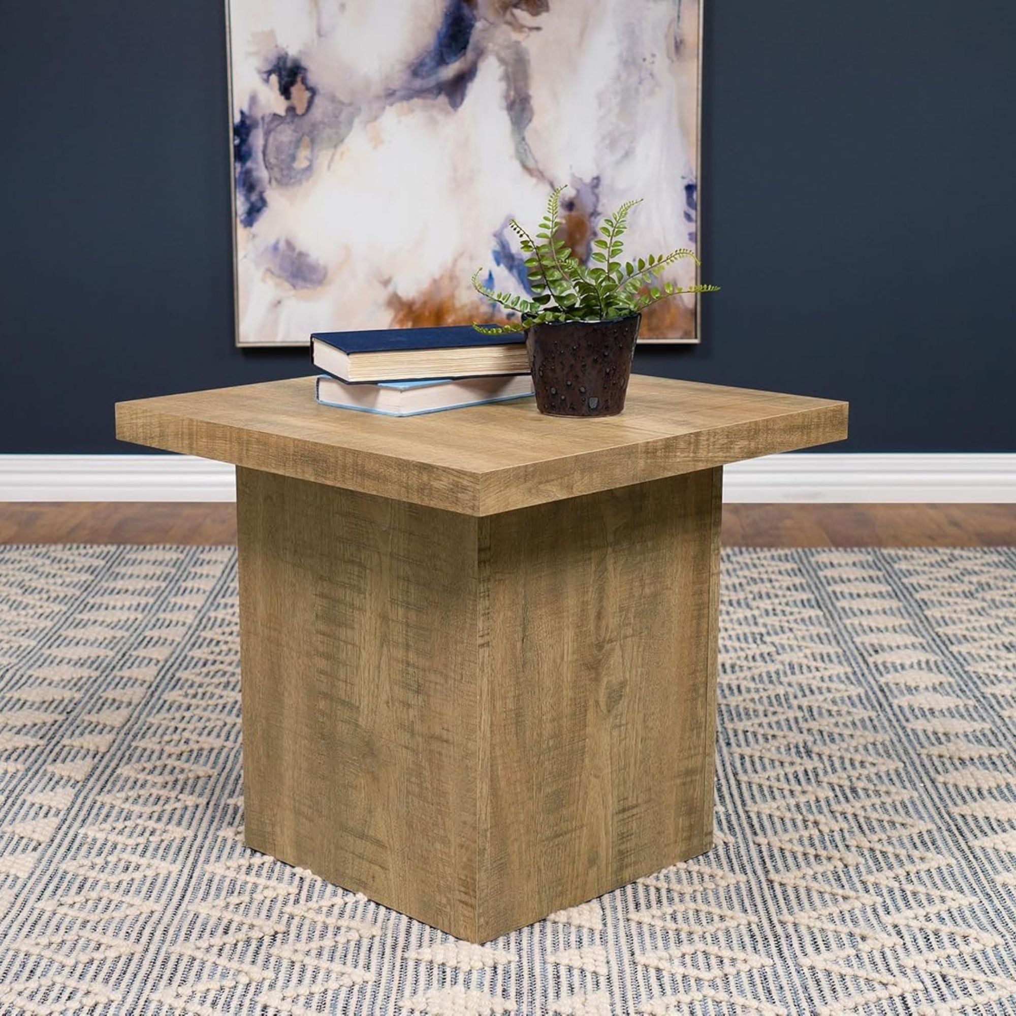 Coaster Home Furnishings 2 Pack Zetta 23" Square End Table Living Room Furniture