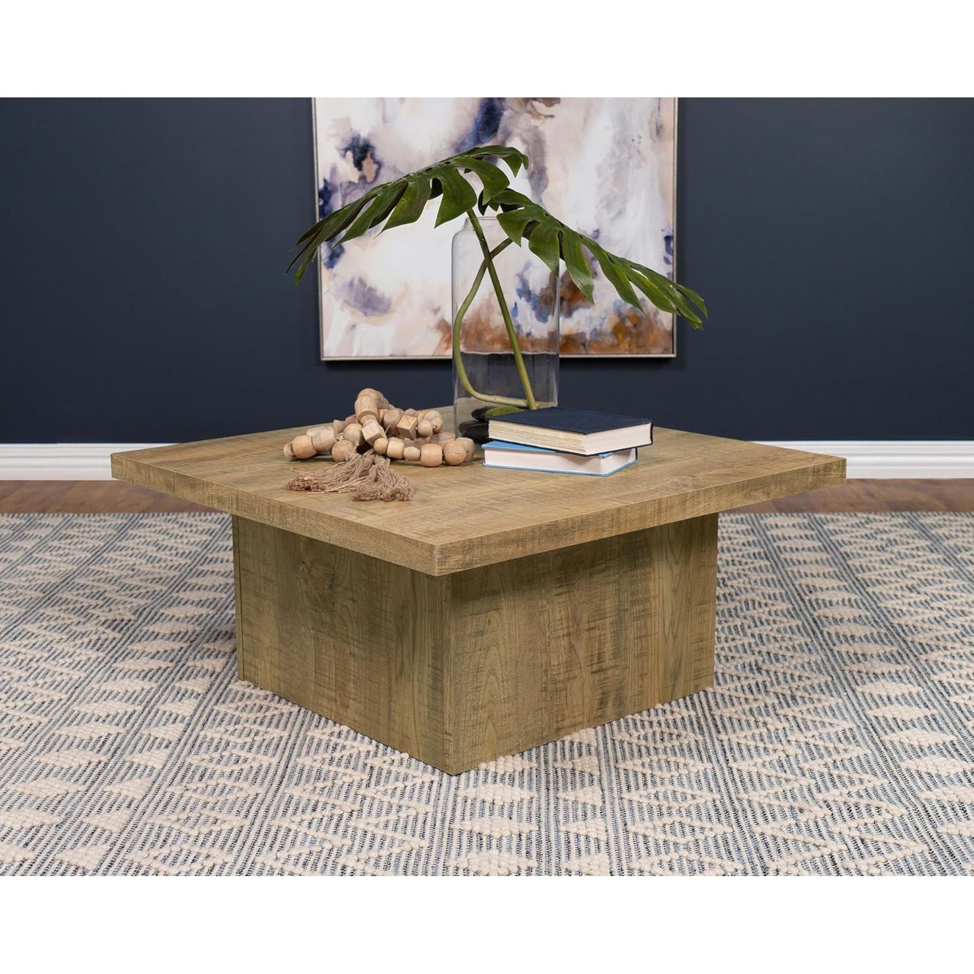 Coaster Home Furnishings Zetta 35" Square Coffee Table Living Room (Open Box) - VMInnovations