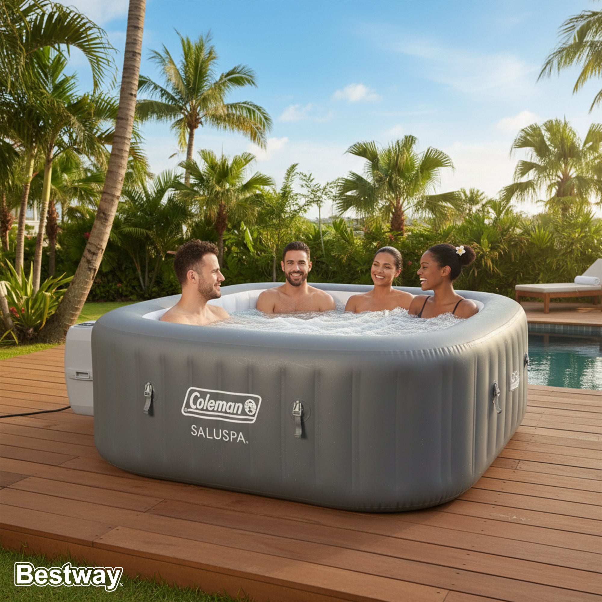 Coleman Hawaii Energy-Efficient Hot Tub 4-6 Person w/App-Control (Used) - VMInnovations