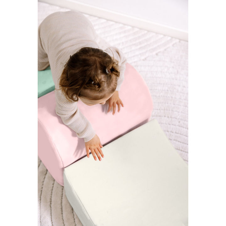 KIDKII 4 Piece Set Soft Play Original Foam Blocks for Toddlers Play Gym, Pastel - VMInnovations