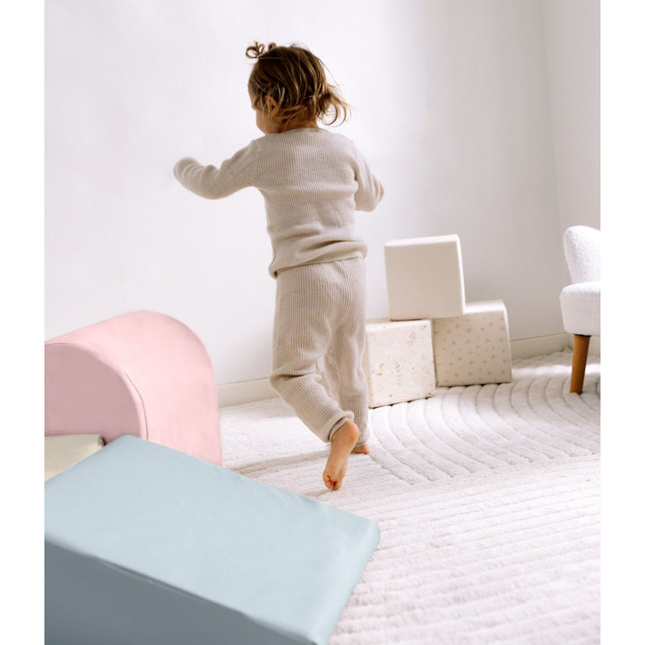 KIDKII 4 Piece Set Soft Play Original Foam Blocks for Toddlers Play Gym, Pastel - VMInnovations