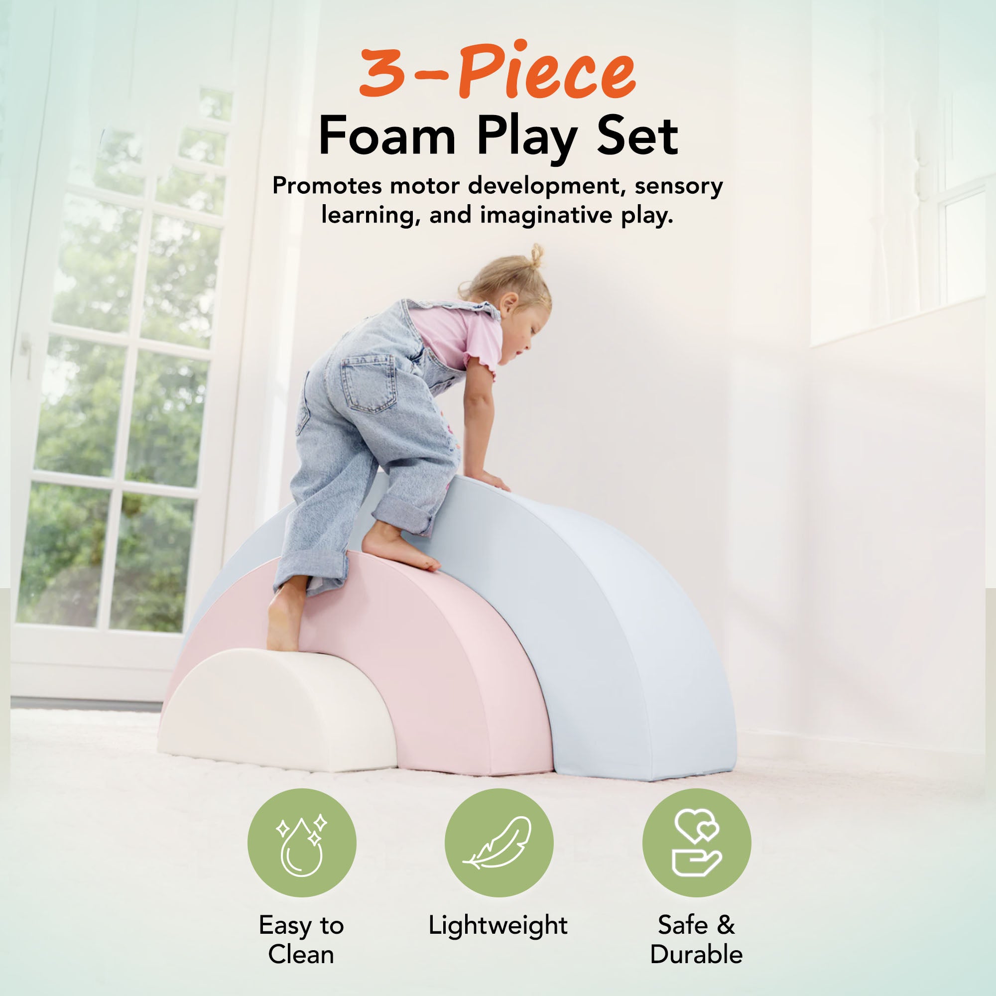 KIDKII Classic Foam Play Blocks, Indoor Climber Set for Toddlers (Open Box) - VMInnovations