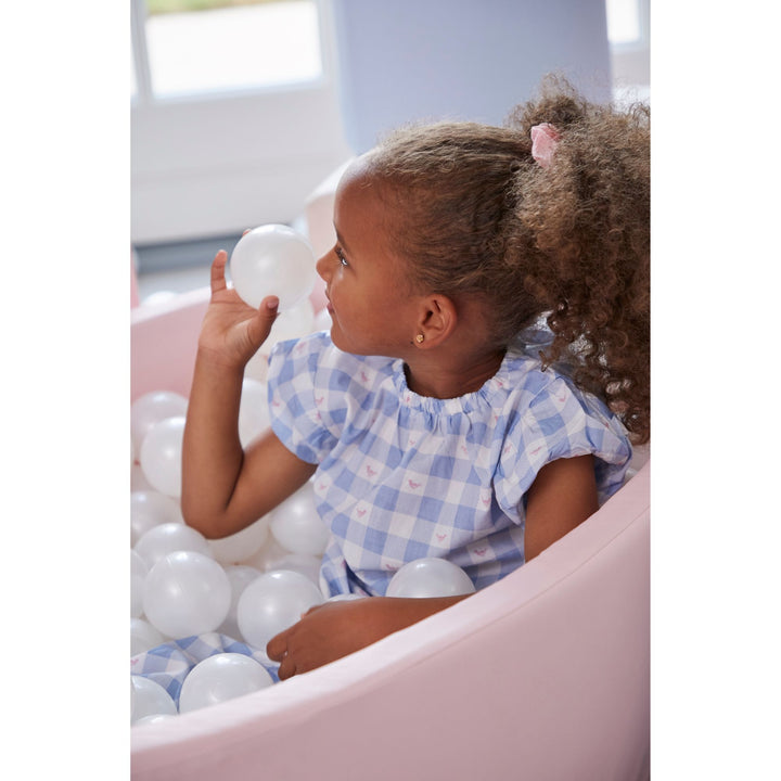KIDKII Lux Play Set 8-Piece Foam Climbing and Ball Pit for Toddlers, Pastel Mix - VMInnovations