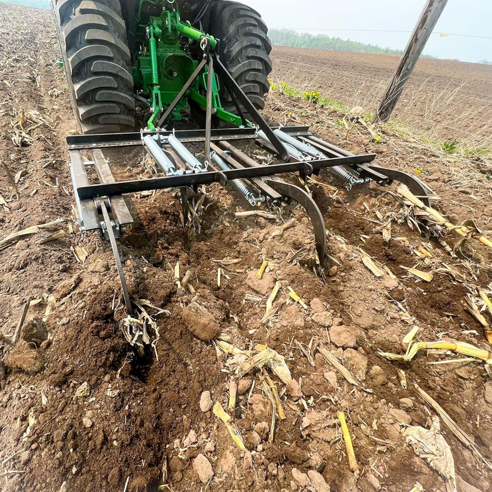 Field Tuff 3 Point Chisel Plow for Category 1 Tractors, Working Width of 65"