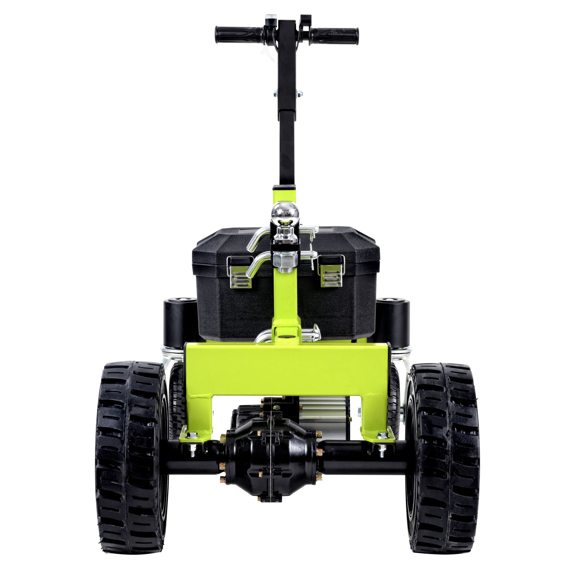 Tow Tuff Electric Trailer Dolly, 24V Motor, Adjustable Hitch, 4500 Lb Cap, Green - VMInnovations
