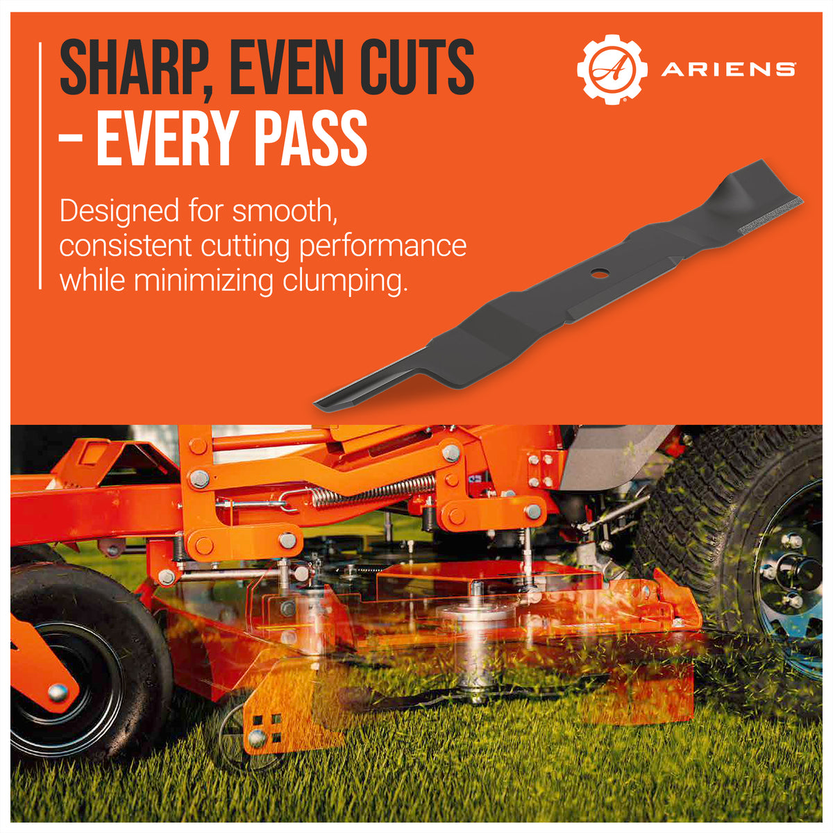 Ariens 2 Pack Alloy Steel High-Lift 21" Mower Blades for 42" Deck EDGE(Open Box) - VMInnovations
