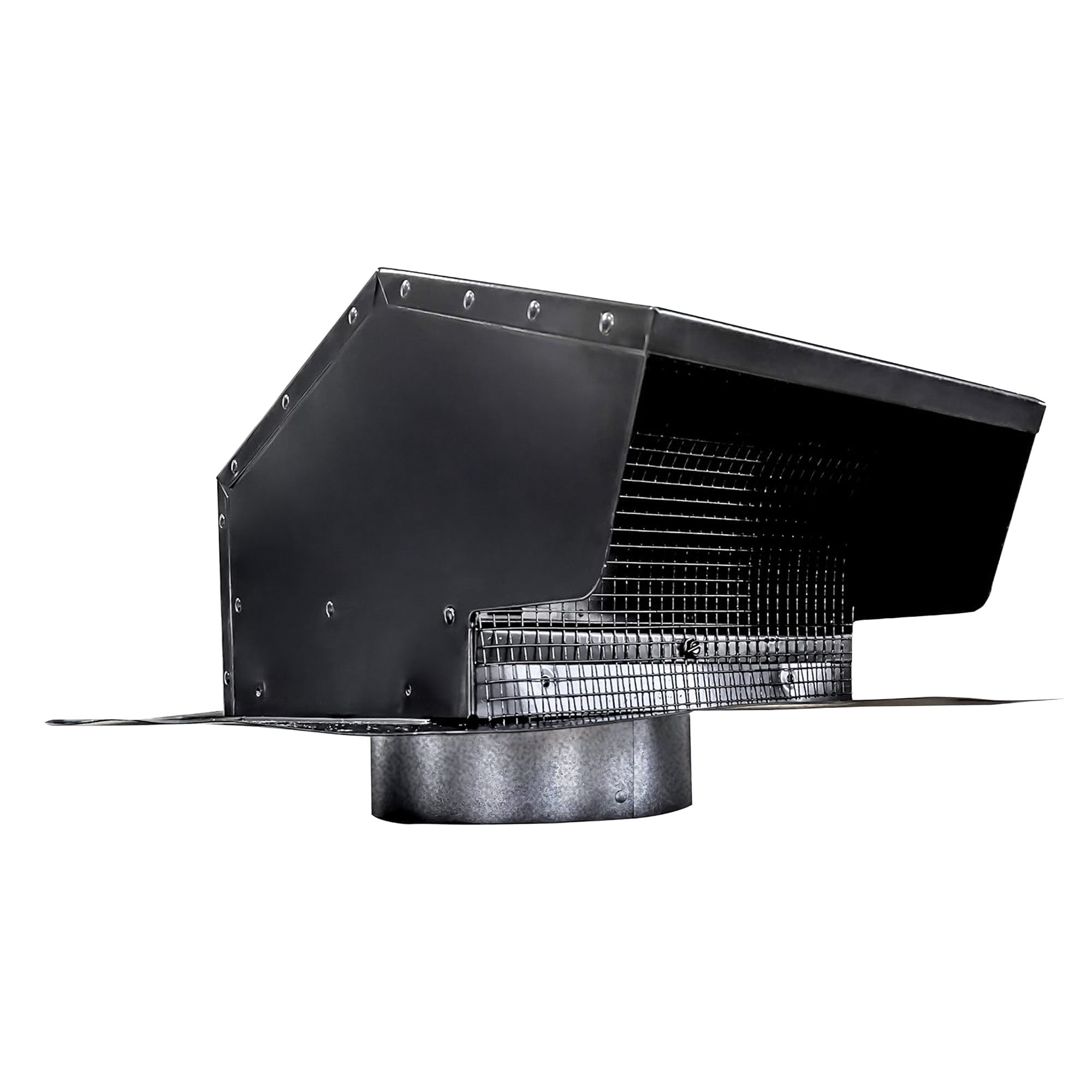 Builder's Best Galvanized Steel Roof Vent Cap with 4" Collar & Removable Screen - VMInnovations