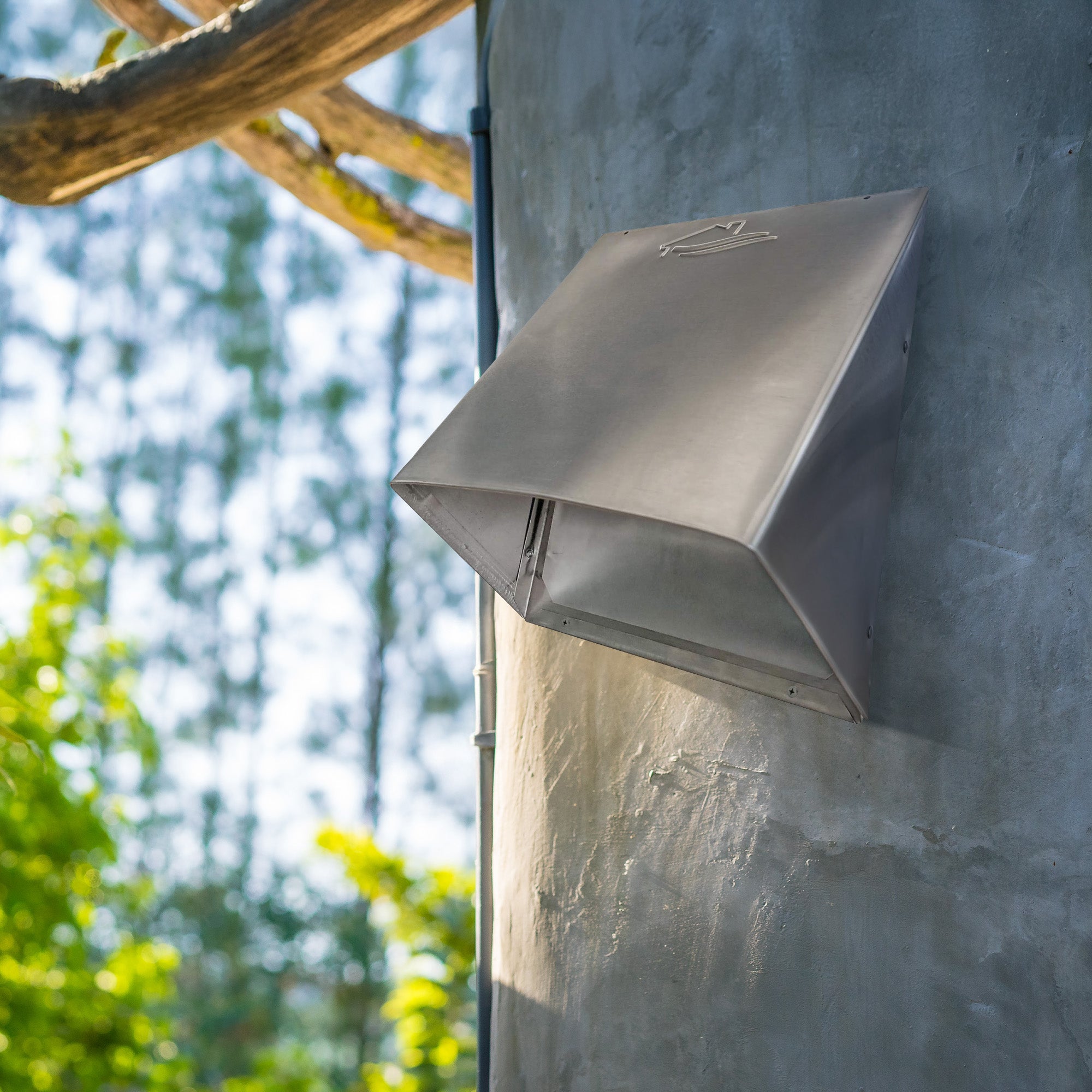 Builder's Best Heavy Gauge Wall Vent Hood w/Spring Loaded Damper (Open Box) - VMInnovations