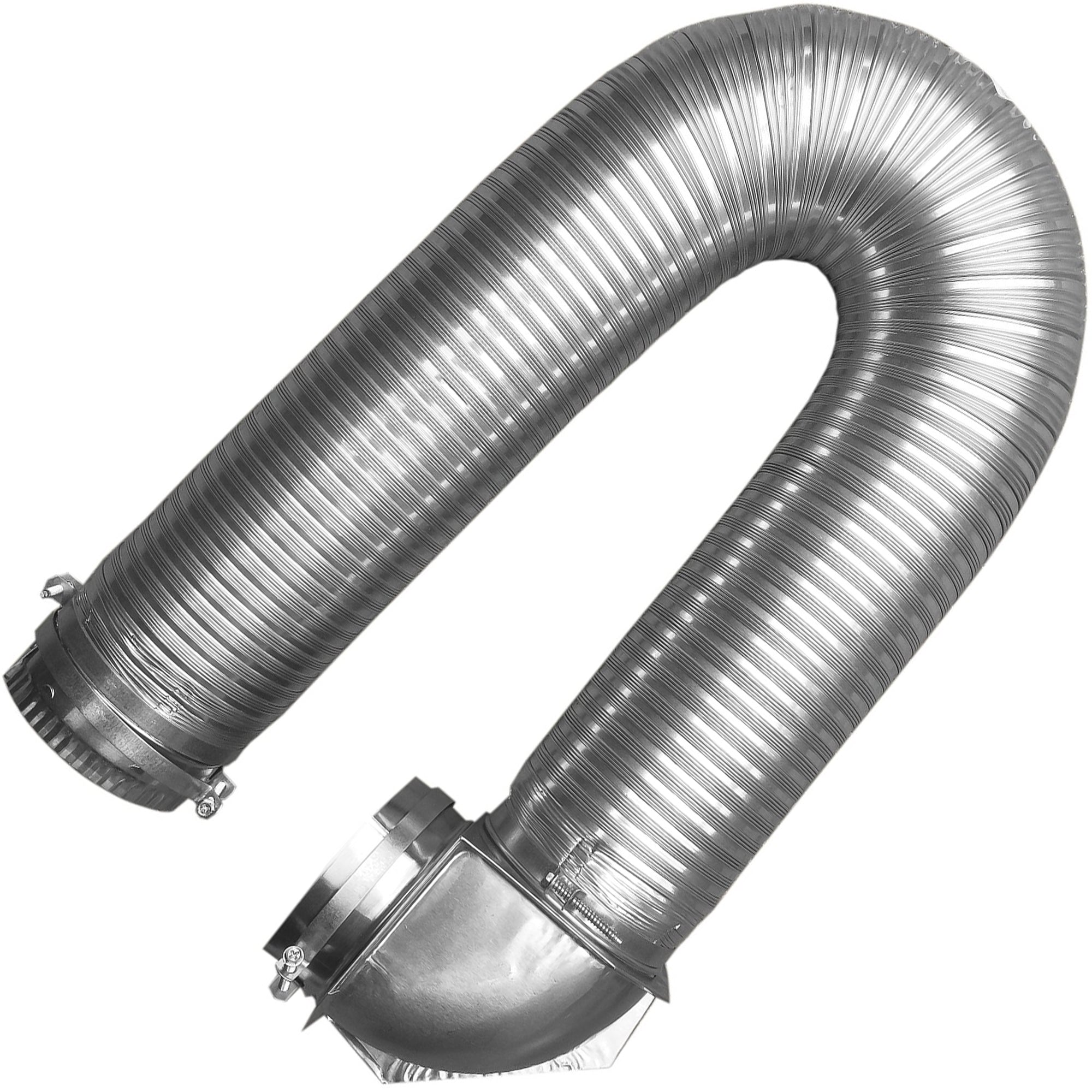 Builder's Best SAF-T Metal Elbow Dryer Vent Duct Kit, 4" Diameter, 8ft (Used)