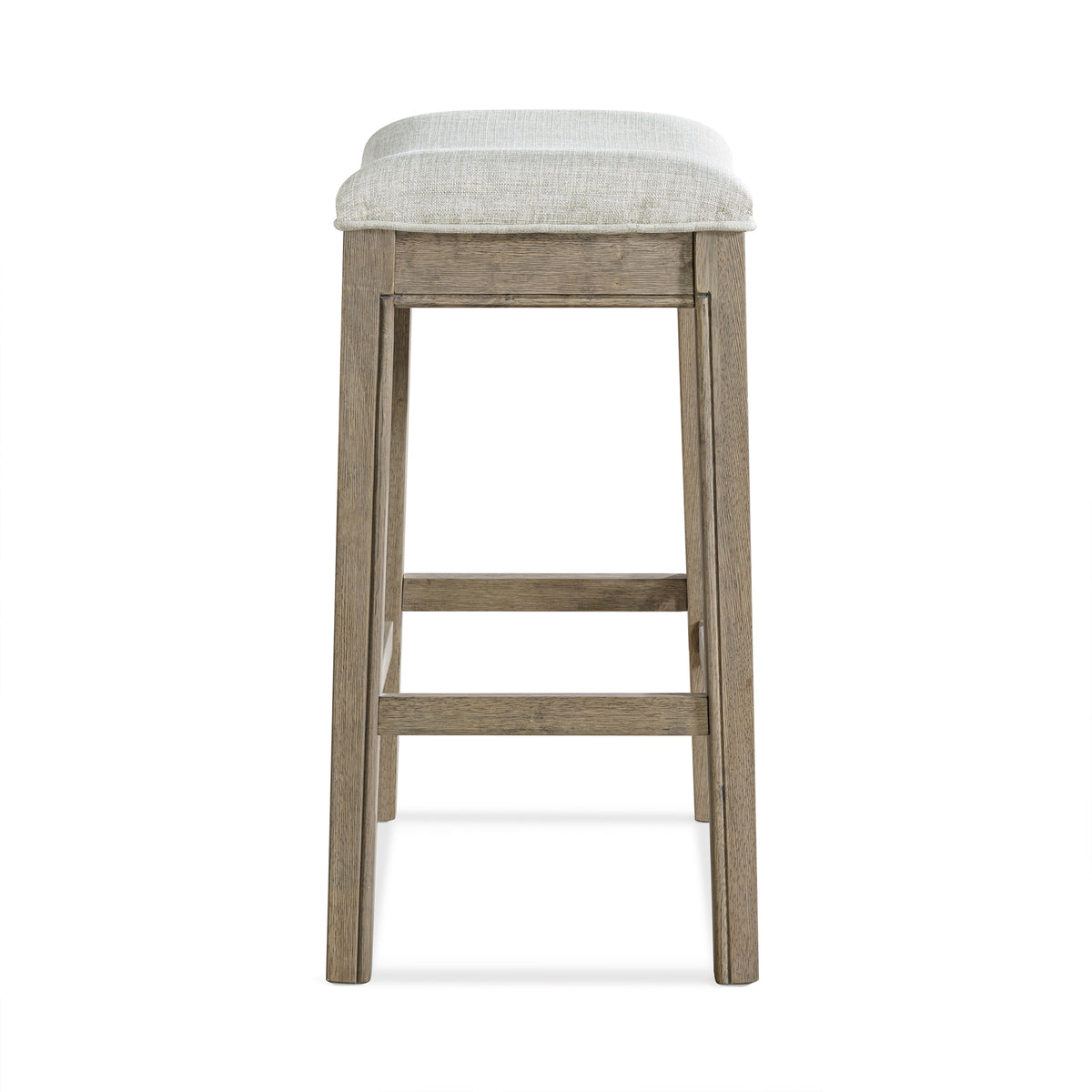 ROME + OAK Parker Backless Saddle Kitchen Counter Stool, Reclaimed Oak(Open Box) - VMInnovations