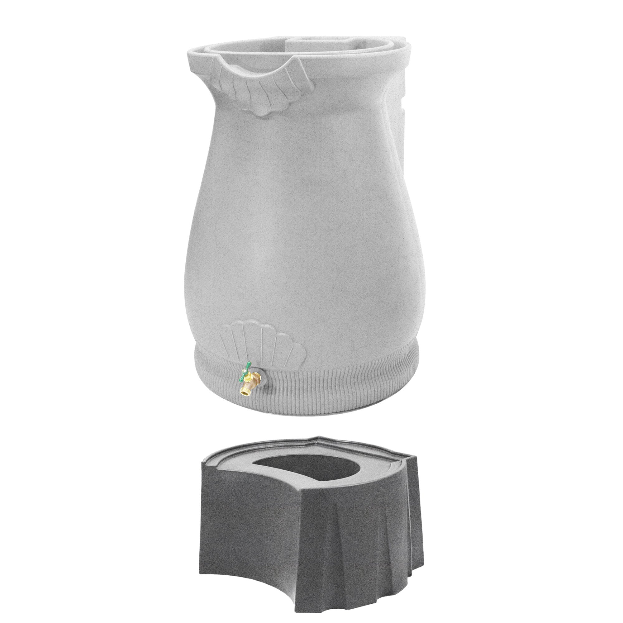 Good Ideas Rain Wizard 65 Gallon Plastic Resin Urn Barrell and Rain Wizard Stand - VMInnovations