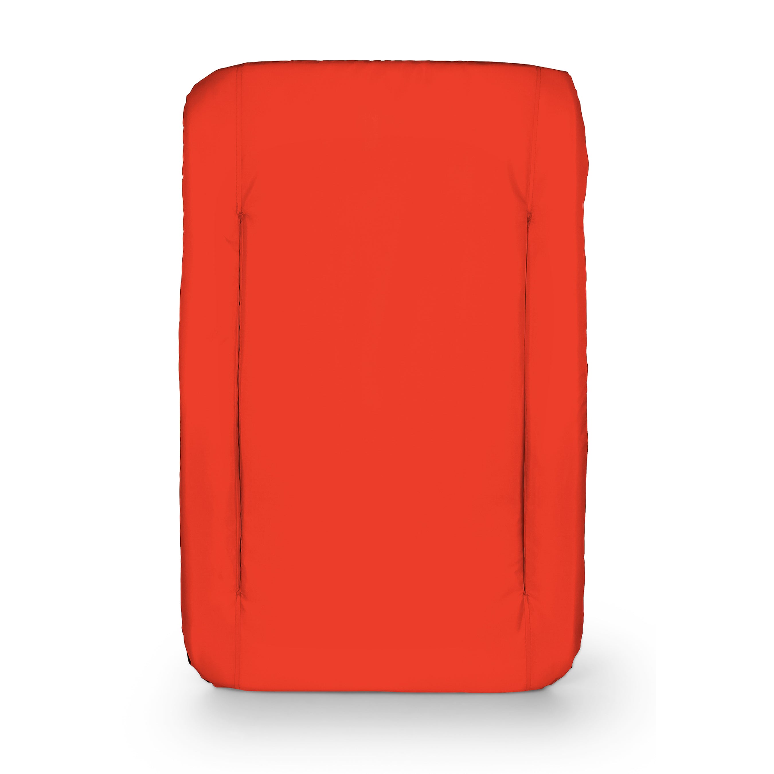 Camco Portable Stadium Seat Foldable Padded Cushion, Back Support, Armrests, Red - VMInnovations