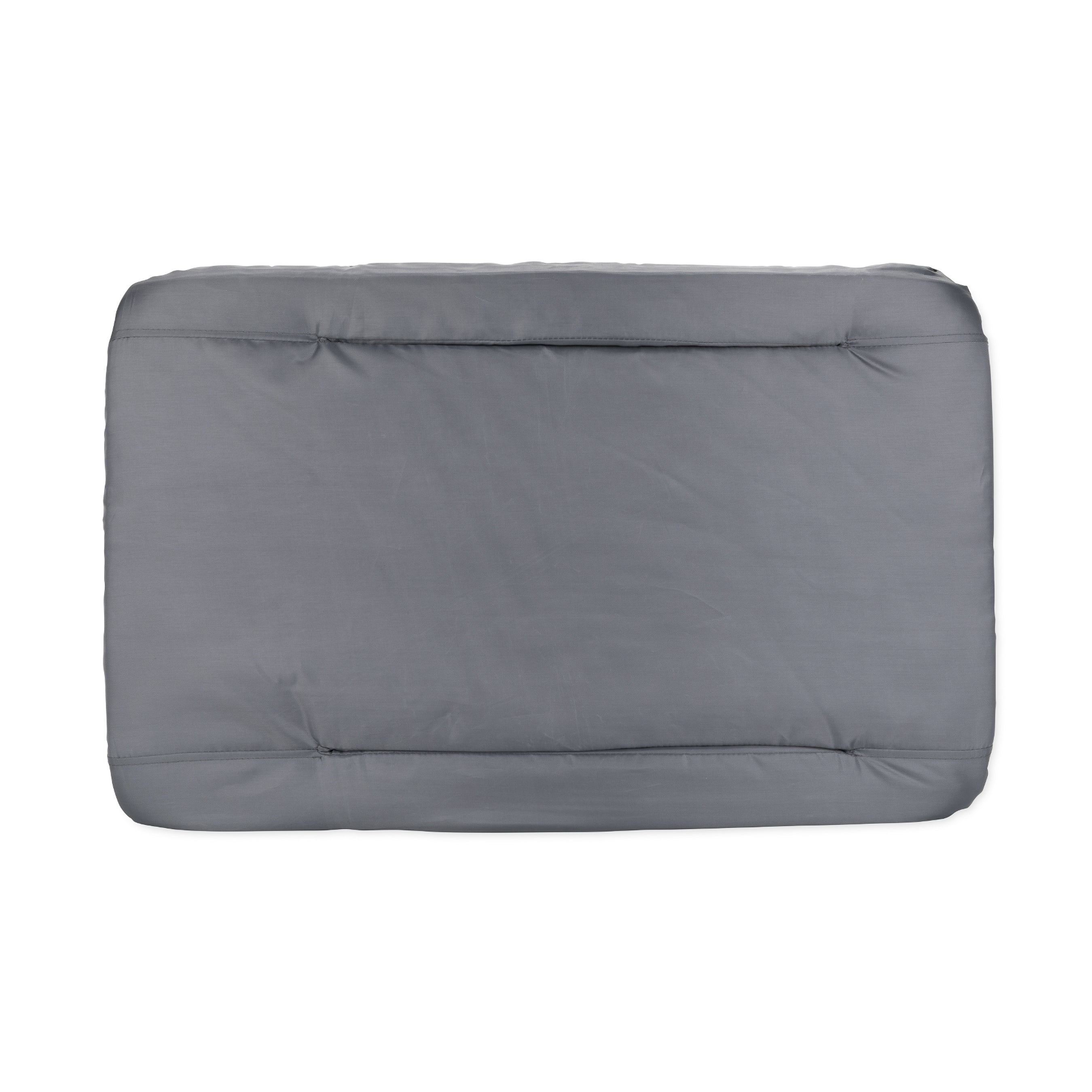 Camco Portable Stadium Seat Foldable Padded Cushion Back Support, Armrests, Grey