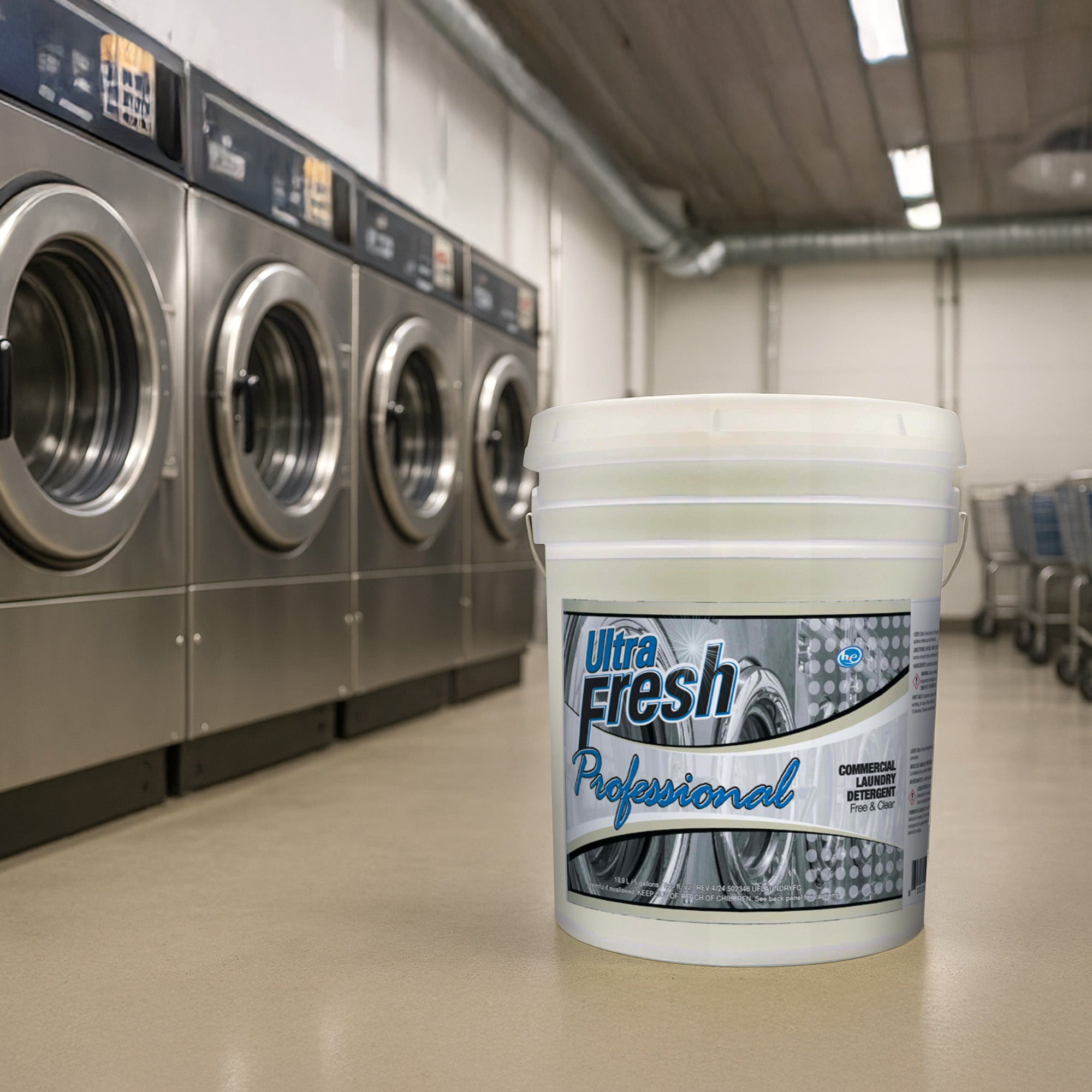 Ultra Fresh® Professional™ Commercial Laundry Detergent Free/Clear, Pump, 5 Gal - VMInnovations