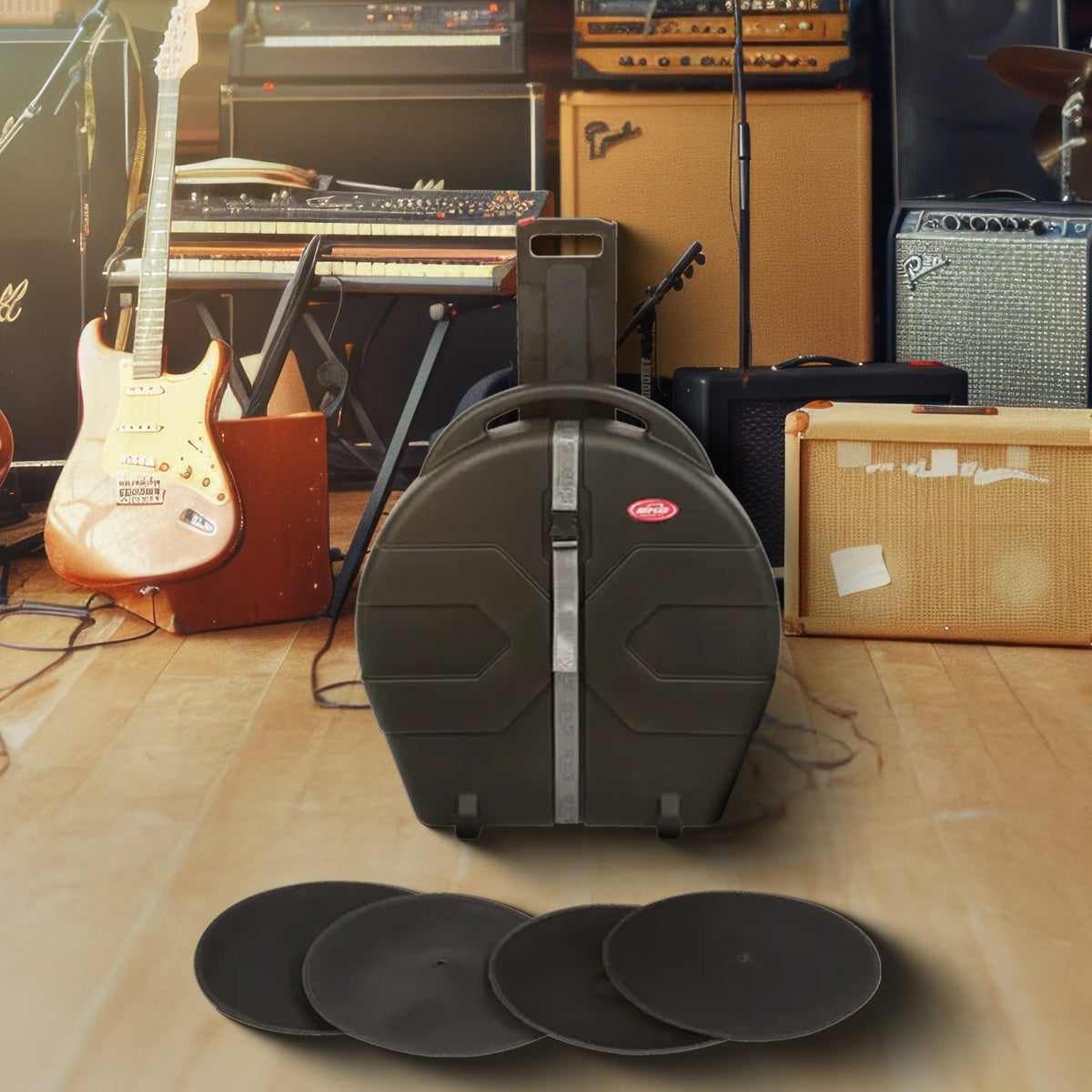 SKB ATA 24" Cymbal Vault, Rolling Case with Handle, Wheels & Dividers(Open Box) - VMInnovations