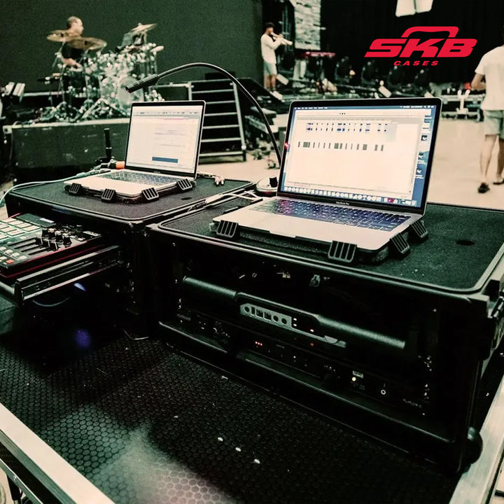 SKB Studio Flyer Rack Case 4U, Durable Injected Molded Mobile Studio Case, Black - VMInnovations