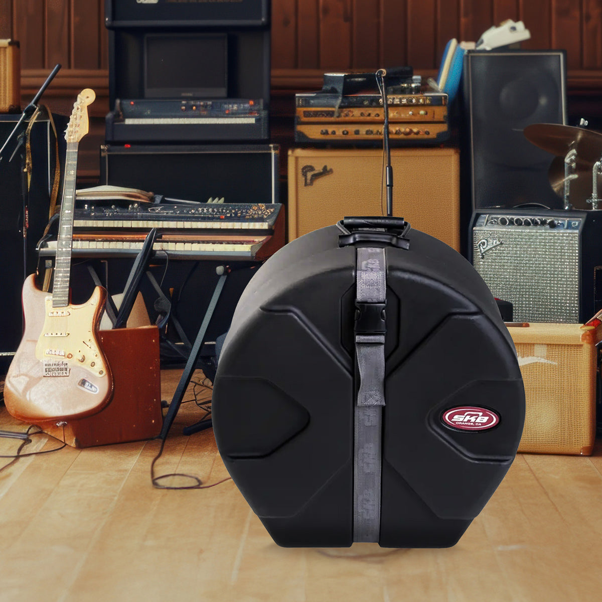 SKB Drum Case - Roto-Molded 6.5x14 Single Drum Protection with Padded Interior (Open Box)