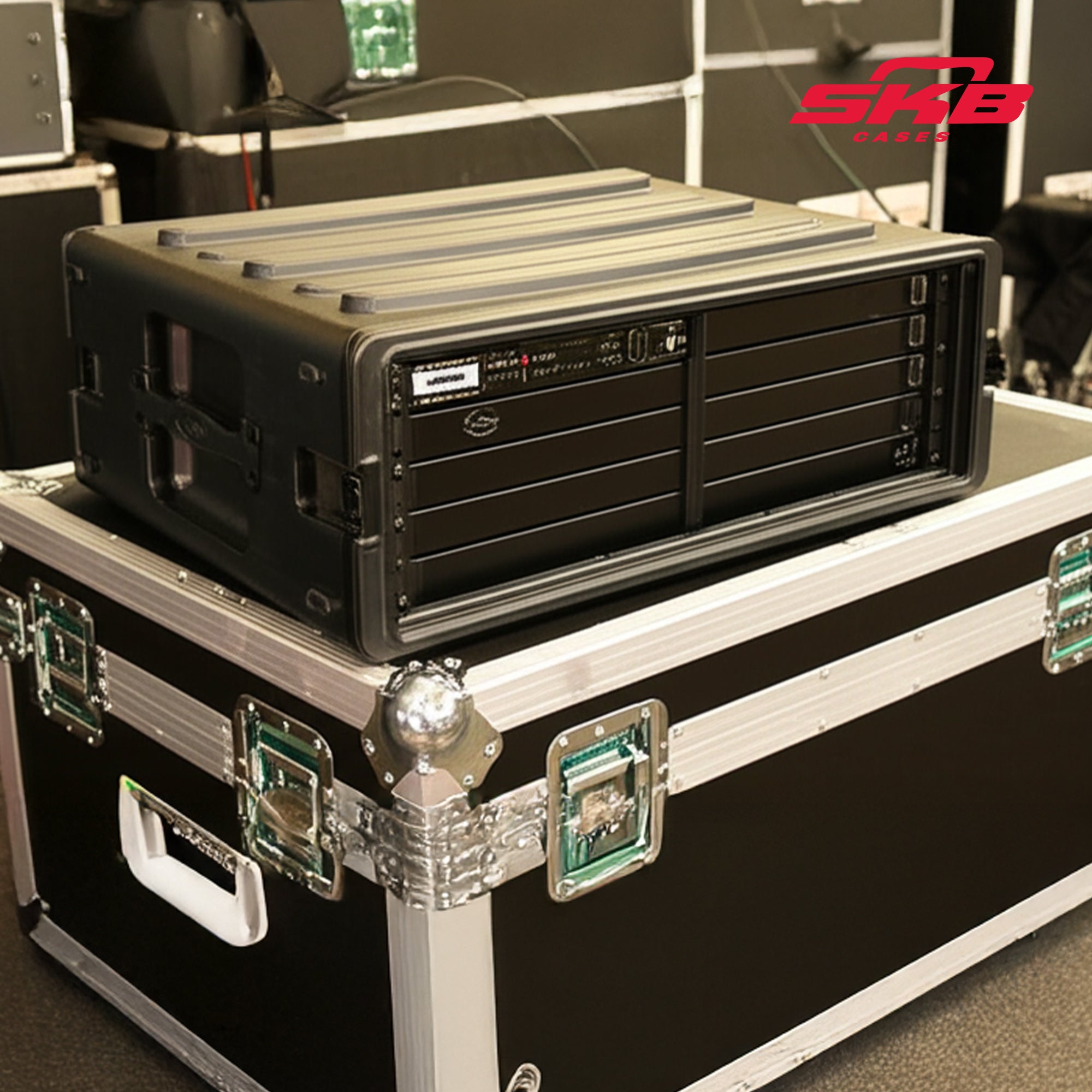 SKB 4U Roto Rack Case Polyethylene Gear Protector, Stackable, Waterproof, Black - VMInnovations